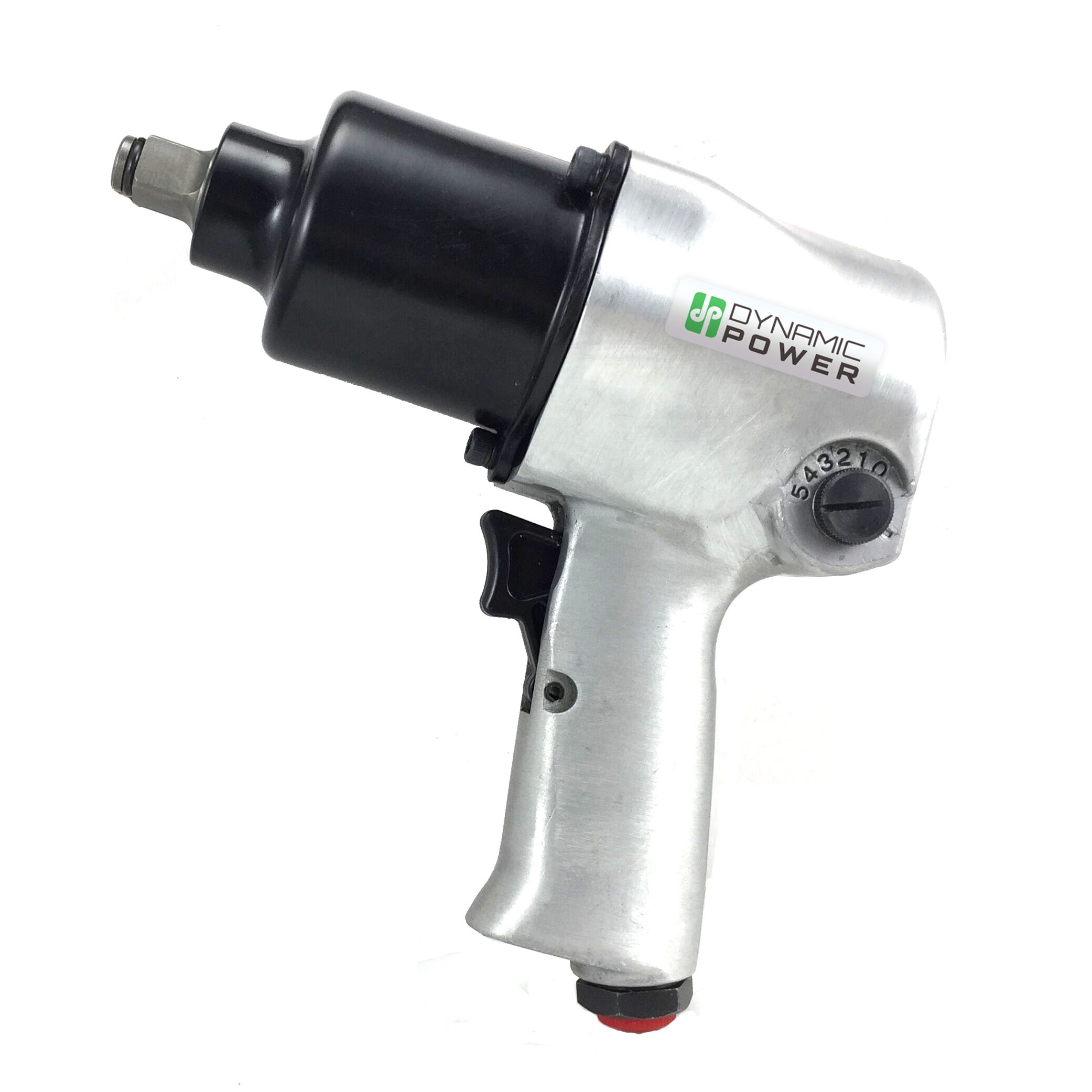 Llave de impacto de aire DYNAMIC POWER, 1/2 pulgada, dos martillos, peso ligero, 600 ft-lbs DP-312100