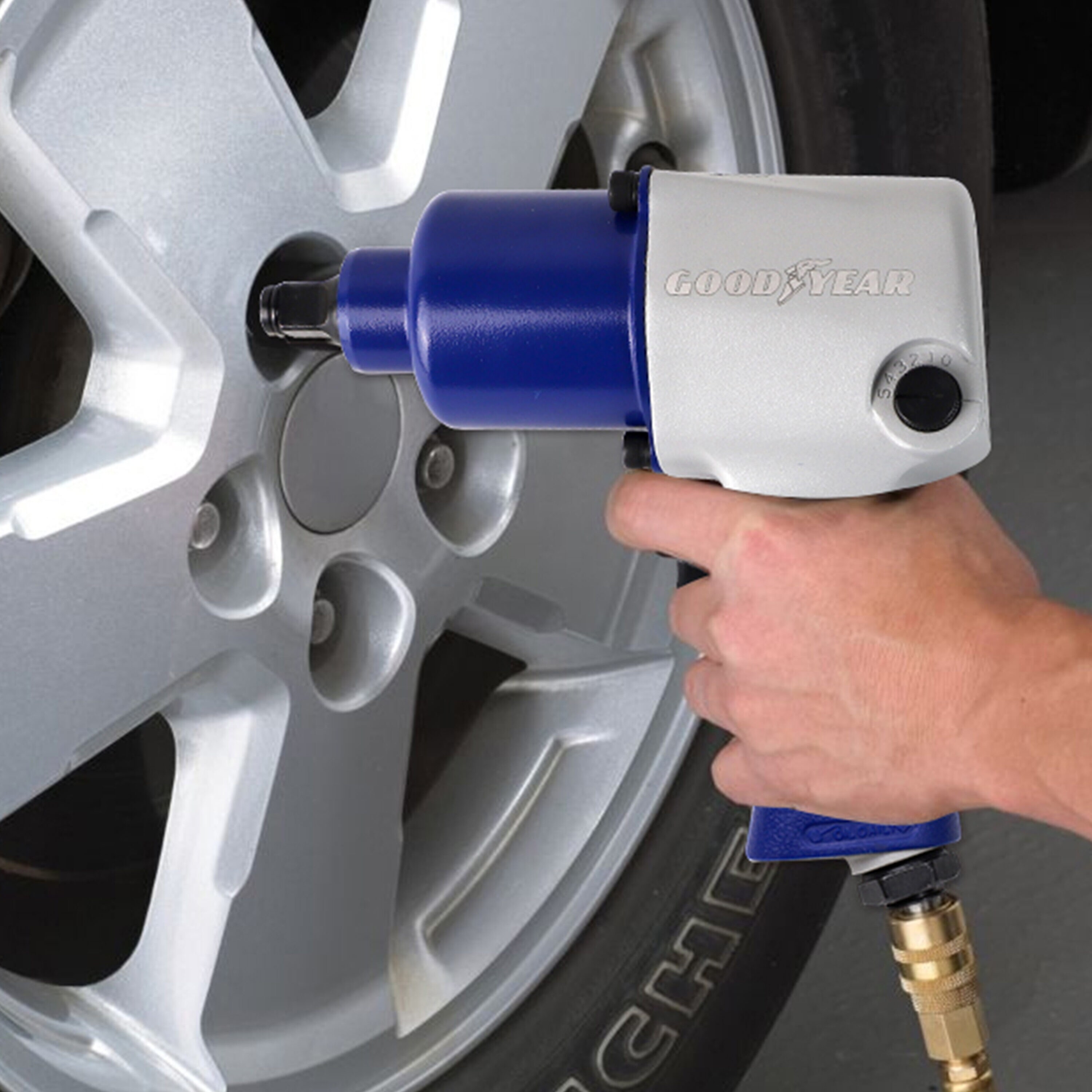 Llave de impacto de aire de 0.5 pulgadas y 420 pies/libras Goodyear GY3425