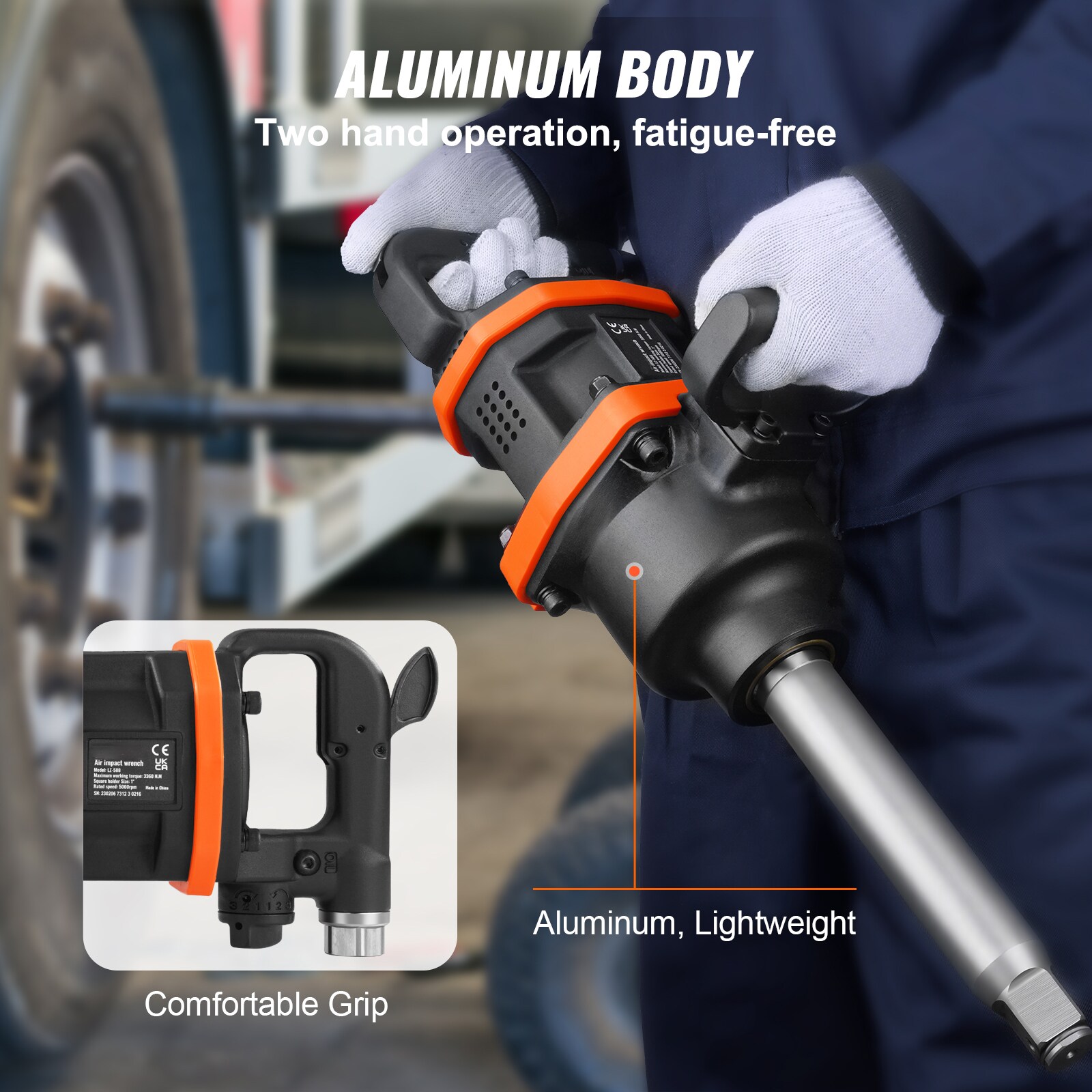 Llave de impacto de aire de 3160 pies/libra KQ2800N15500NUKERV0