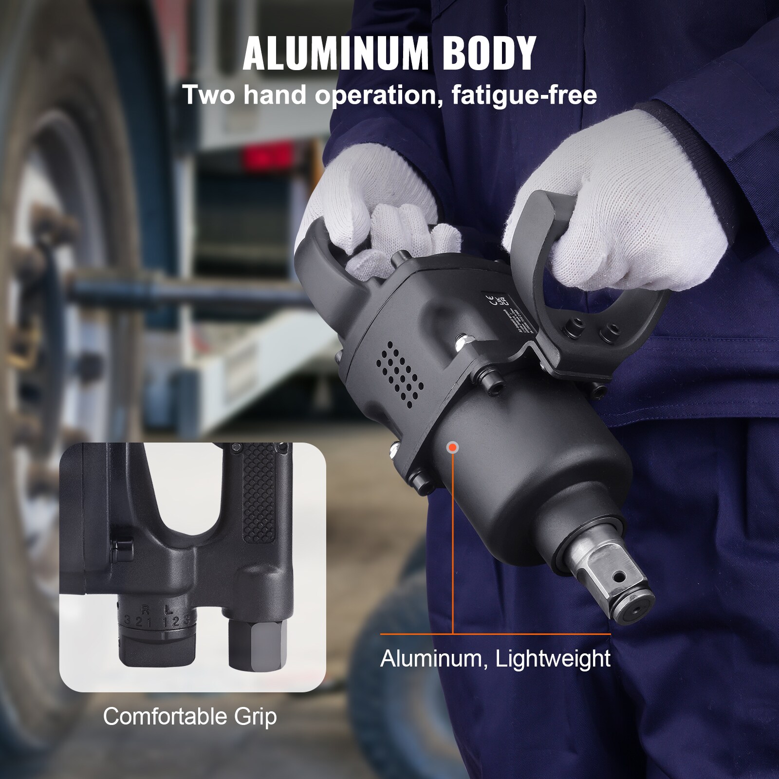 Llave de impacto de aire de 2730 libras-pie