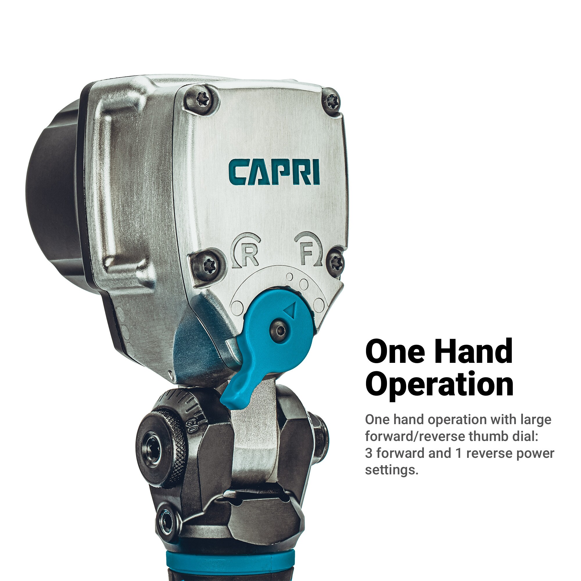 Llave de impacto de aire Capri Tools de 0.75 pulgadas y 738 pies/libras CP33208