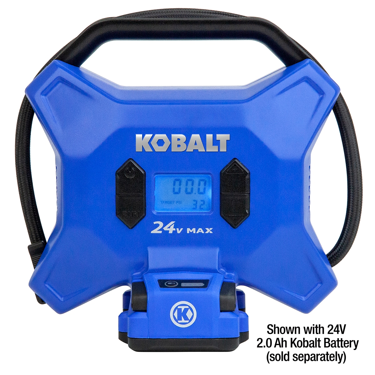Inflador de aire Kobalt inalámbrico de alta presión de 24 voltios Li-ion (Fuente de energía: Batería) K24HP