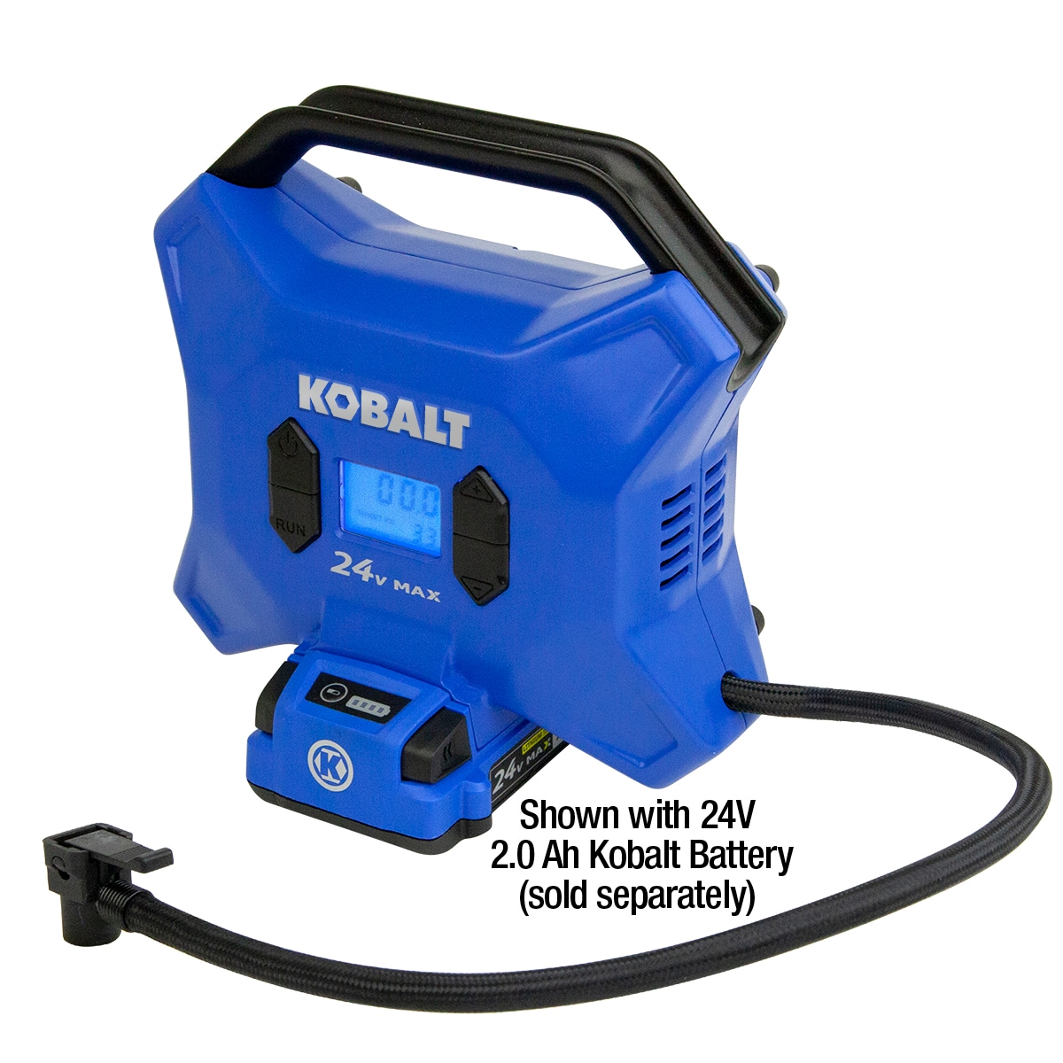 Inflador de aire Kobalt inalámbrico de alta presión de 24 voltios Li-ion (Fuente de energía: Batería) K24HP