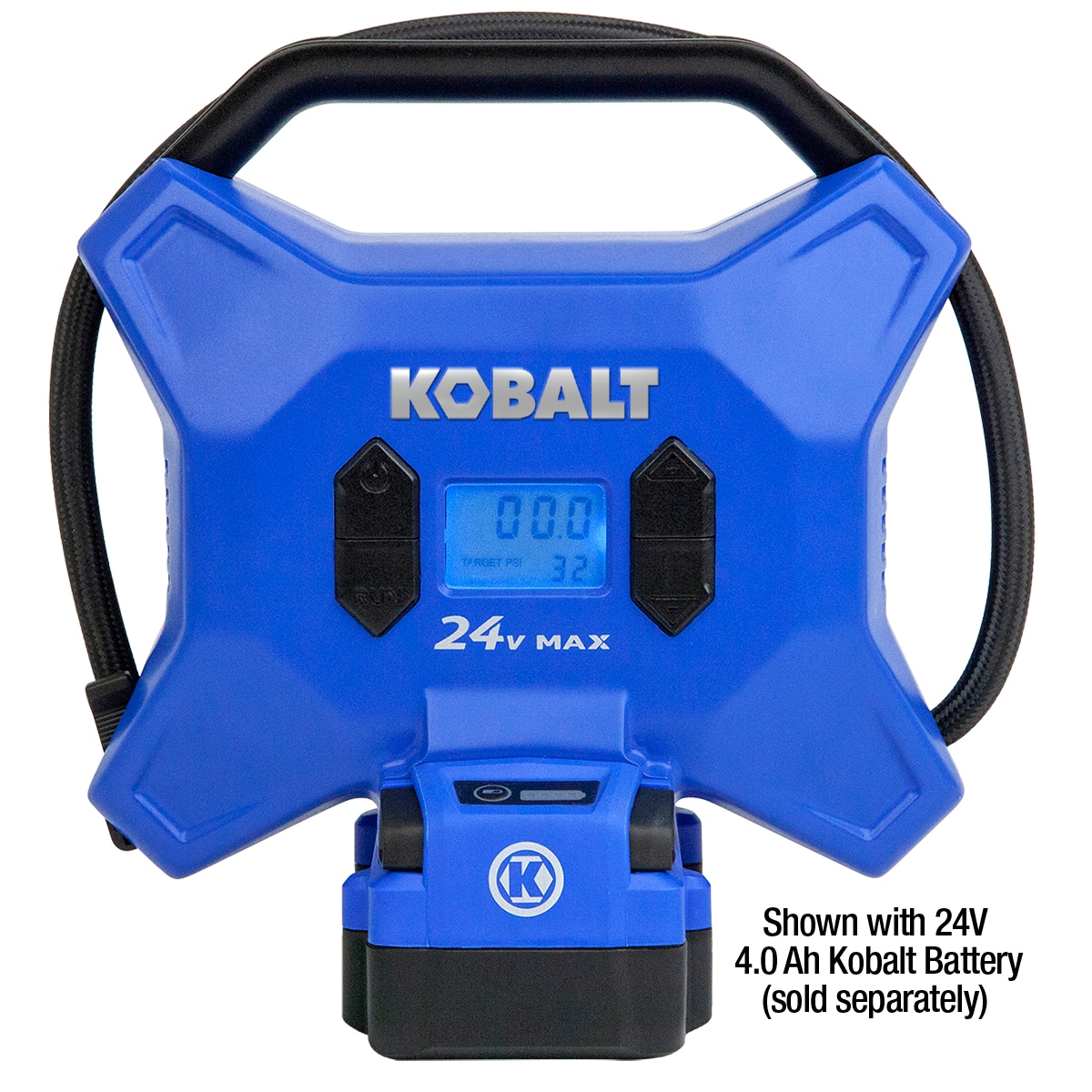 Inflador de aire Kobalt inalámbrico de alta presión de 24 voltios Li-ion (Fuente de energía: Batería) K24HP