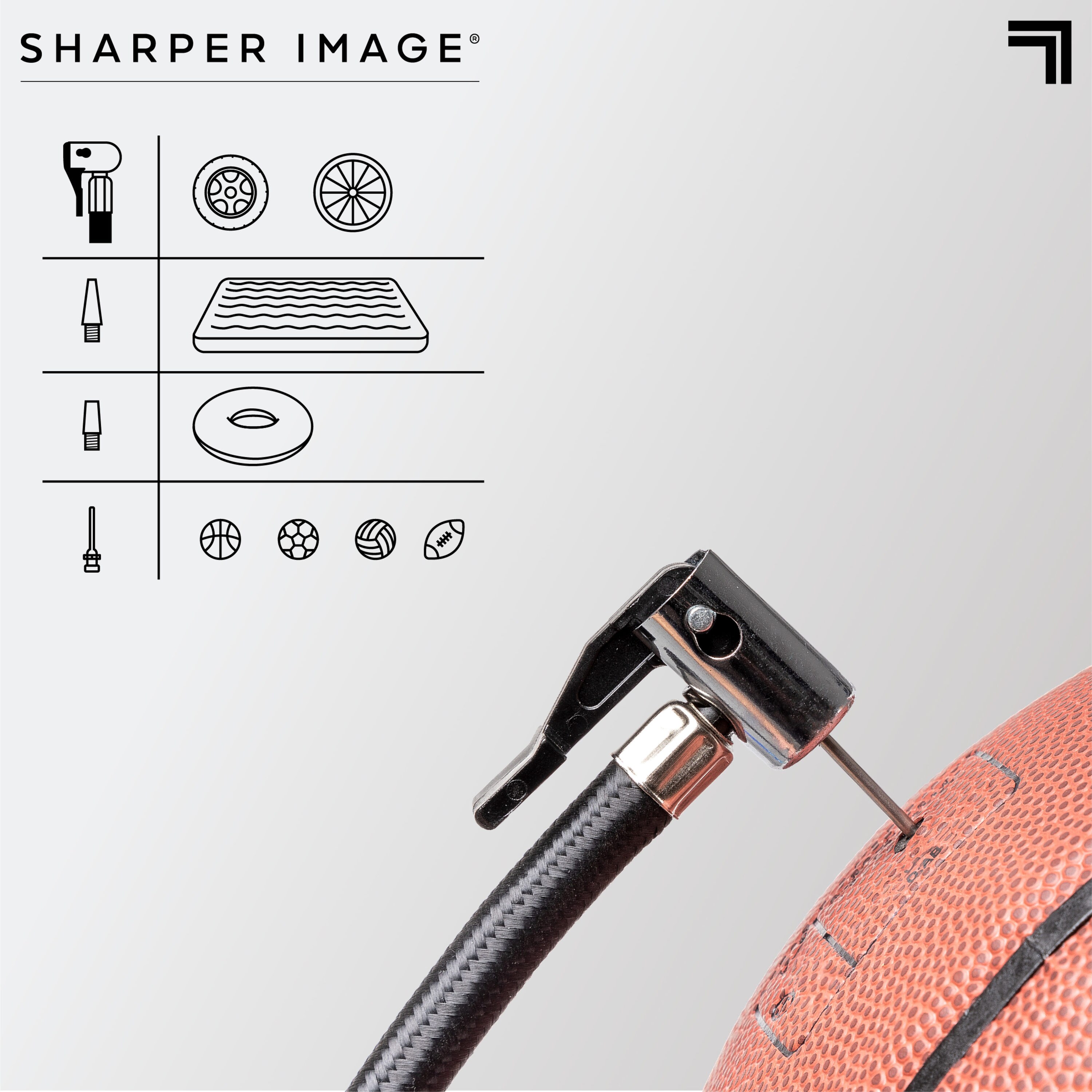 Inflador de aire portátil para auto de Sharper Image (Fuente de energía: Coche) 1012710