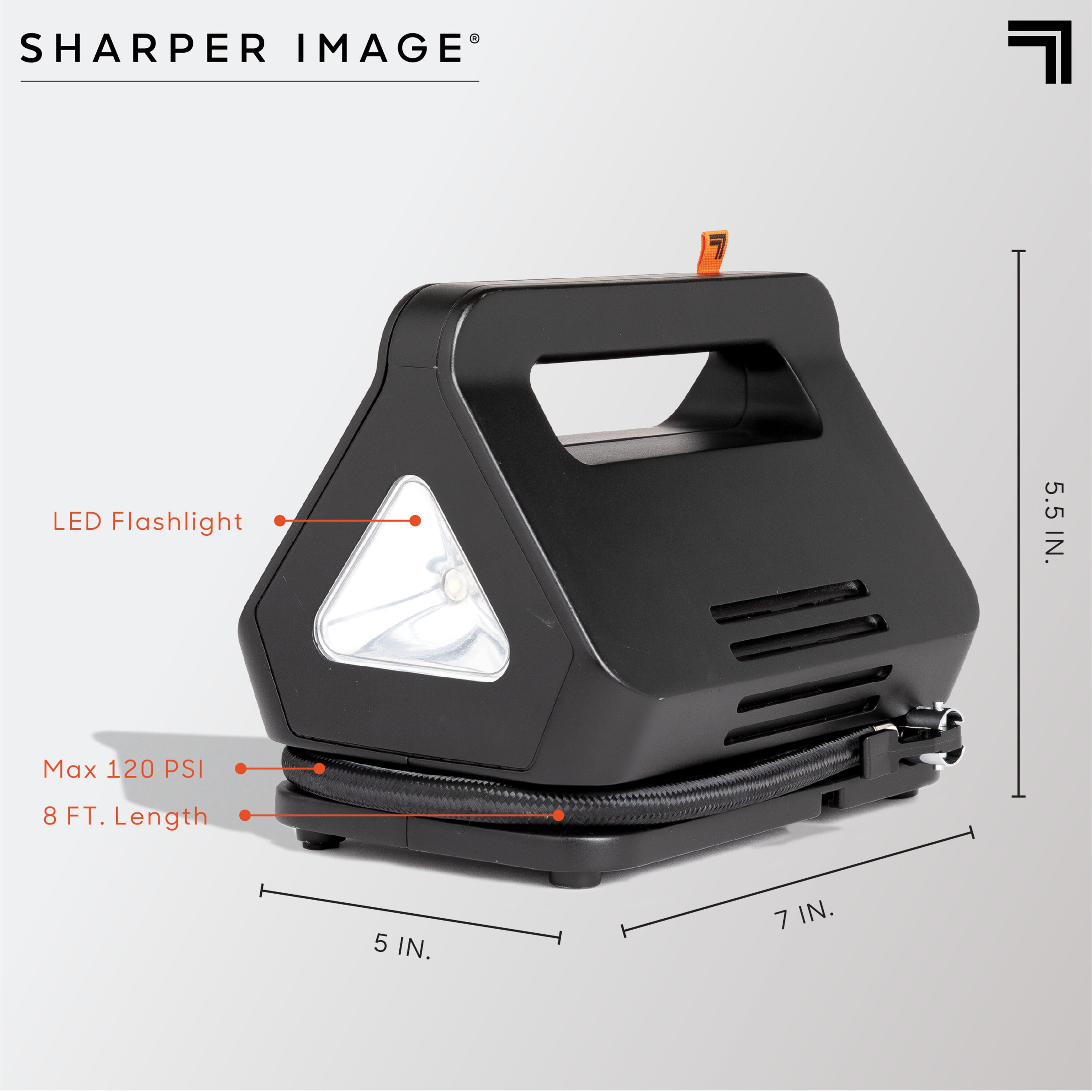 Inflador de aire portátil para auto de Sharper Image (Fuente de energía: Coche) 1012710