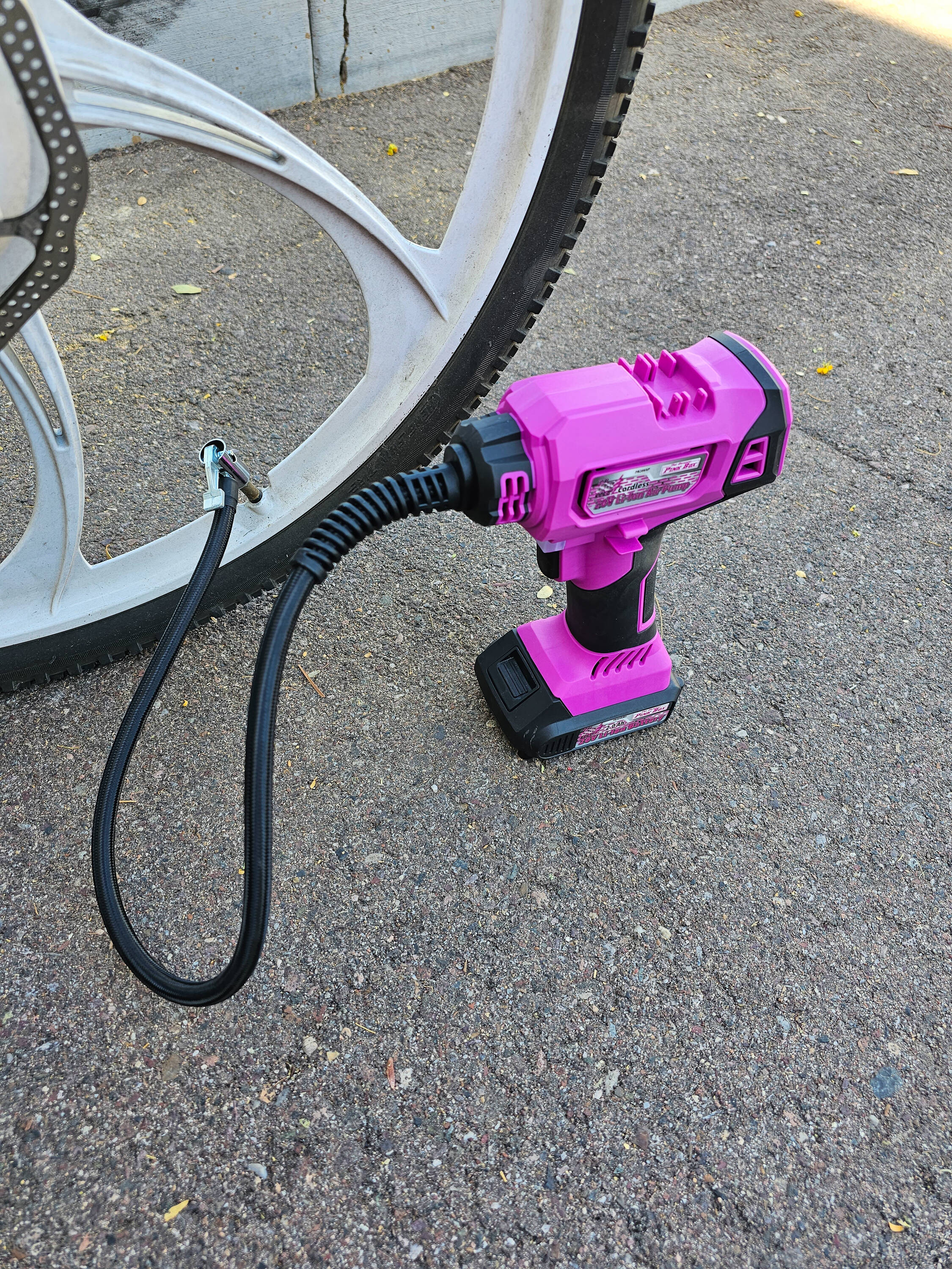 El Original Pink Box Sistema Pink Pro de Inflado de Aire de Iones de Litio de 20 voltios (Fuente de Energía: Batería) PB20VAP-2AH-CHRGR