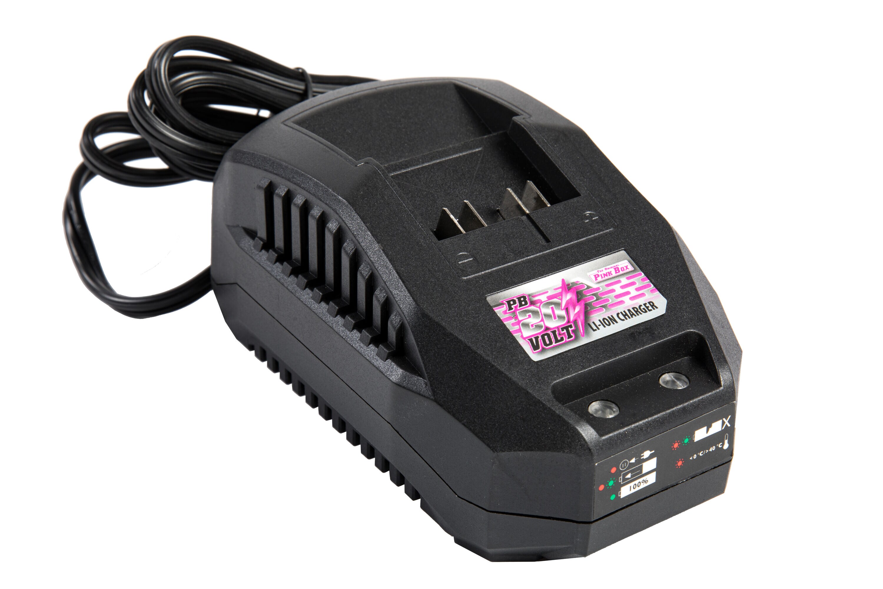 El Original Pink Box Sistema Pink Pro de Inflado de Aire de Iones de Litio de 20 voltios (Fuente de Energía: Batería) PB20VAP-2AH-CHRGR