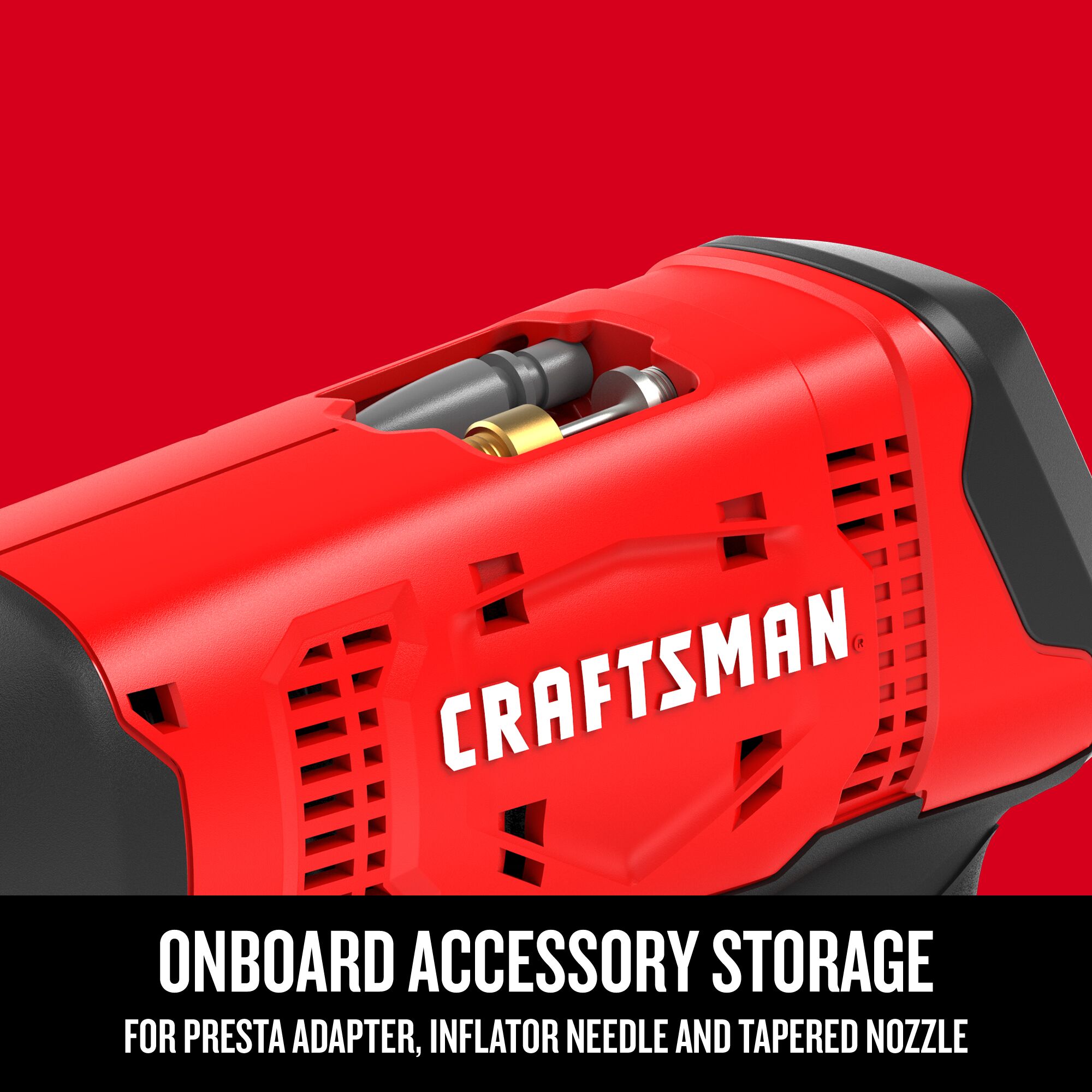 Inflador de aire de iones de litio de 20 voltios CRAFTSMAN V20 (Fuente de energía: Batería) CMCE521B