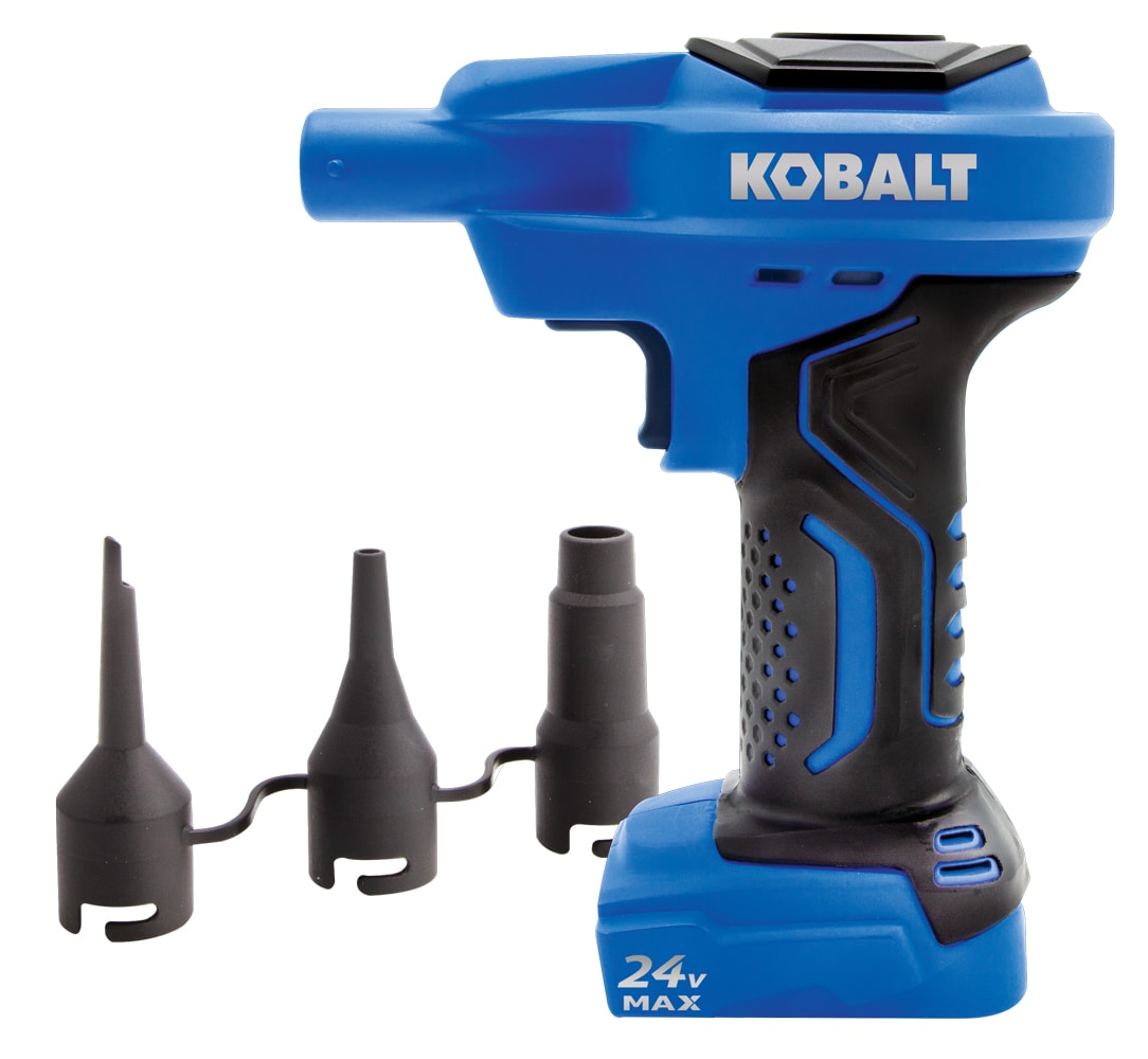 Inflador de Aire Li-ion Inalámbrico de Alto Volumen de 24 Voltios Kobalt (Fuente de Energía: Batería) KHV24