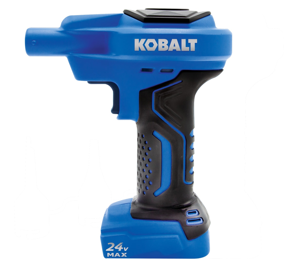 Inflador de Aire Li-ion Inalámbrico de Alto Volumen de 24 Voltios Kobalt (Fuente de Energía: Batería) KHV24