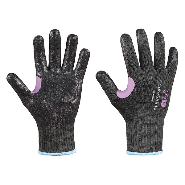 Guantes Honeywell resistentes a cortes, Nivel de corte A9, calibre 10, negro/negro, 10 - 29-0910B/10XL.