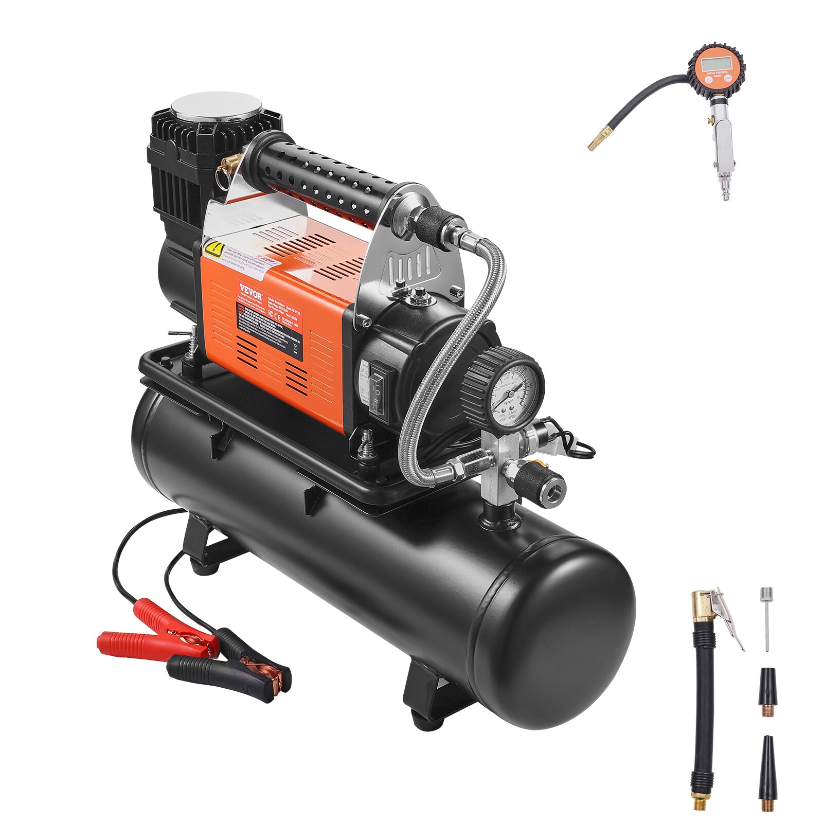 Inflador de Neumáticos 150PSI con tanque de aire de 6.35CFM (Fuente de energía: Eléctrica)
