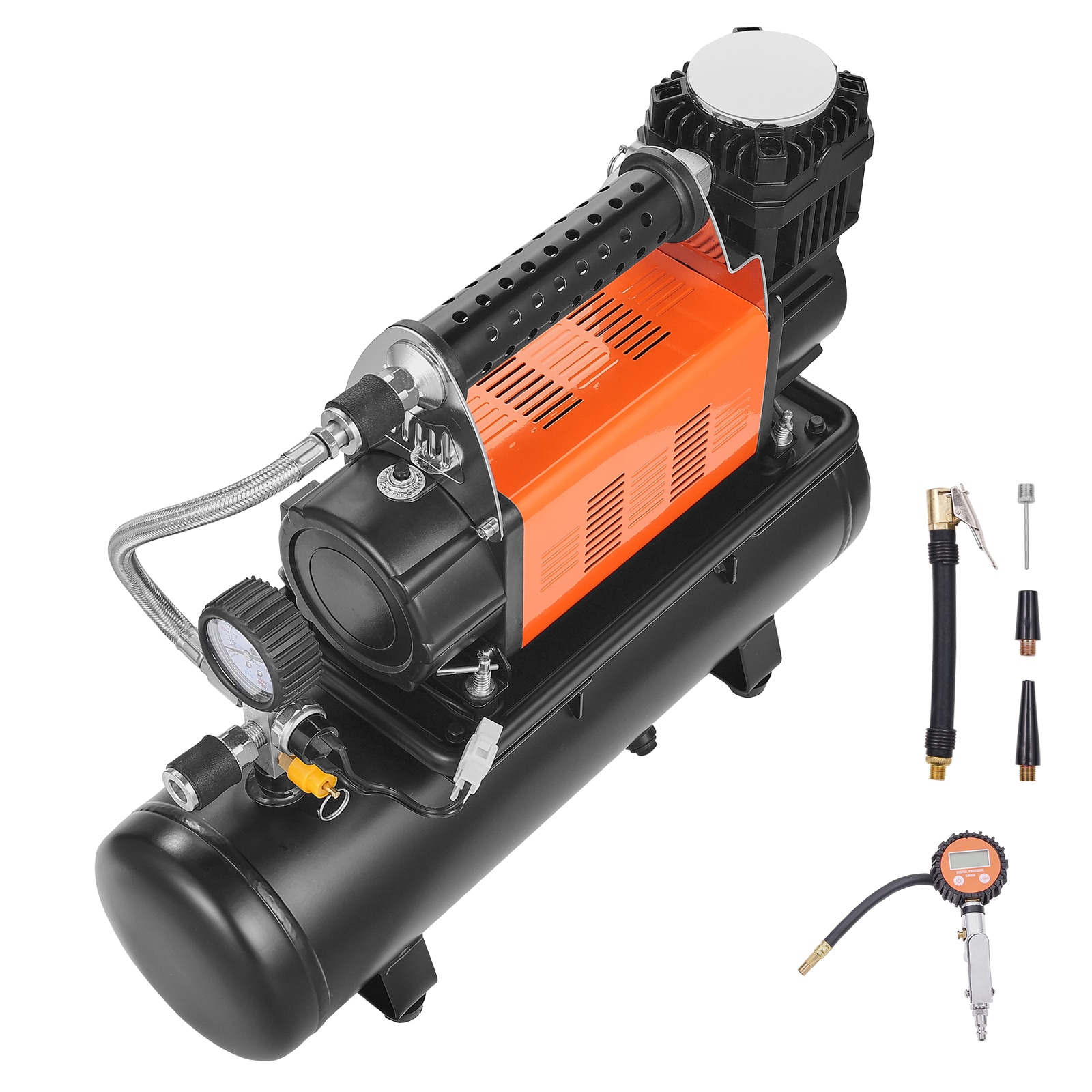 Inflador de Neumáticos 150PSI con tanque de aire de 6.35CFM (Fuente de energía: Eléctrica)
