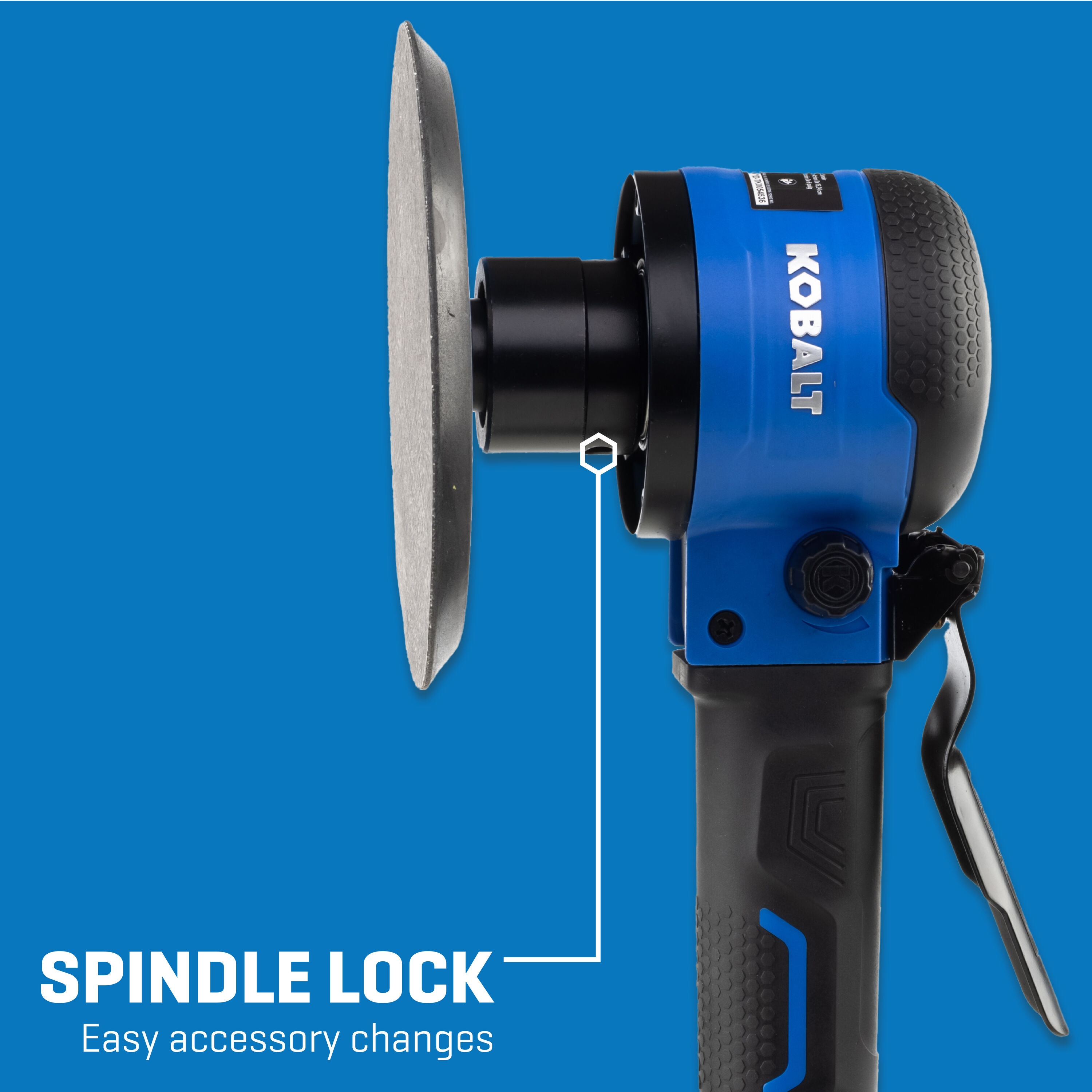 Lijadora de acción dual de 6 pulgadas Kobalt SGY-AIR221