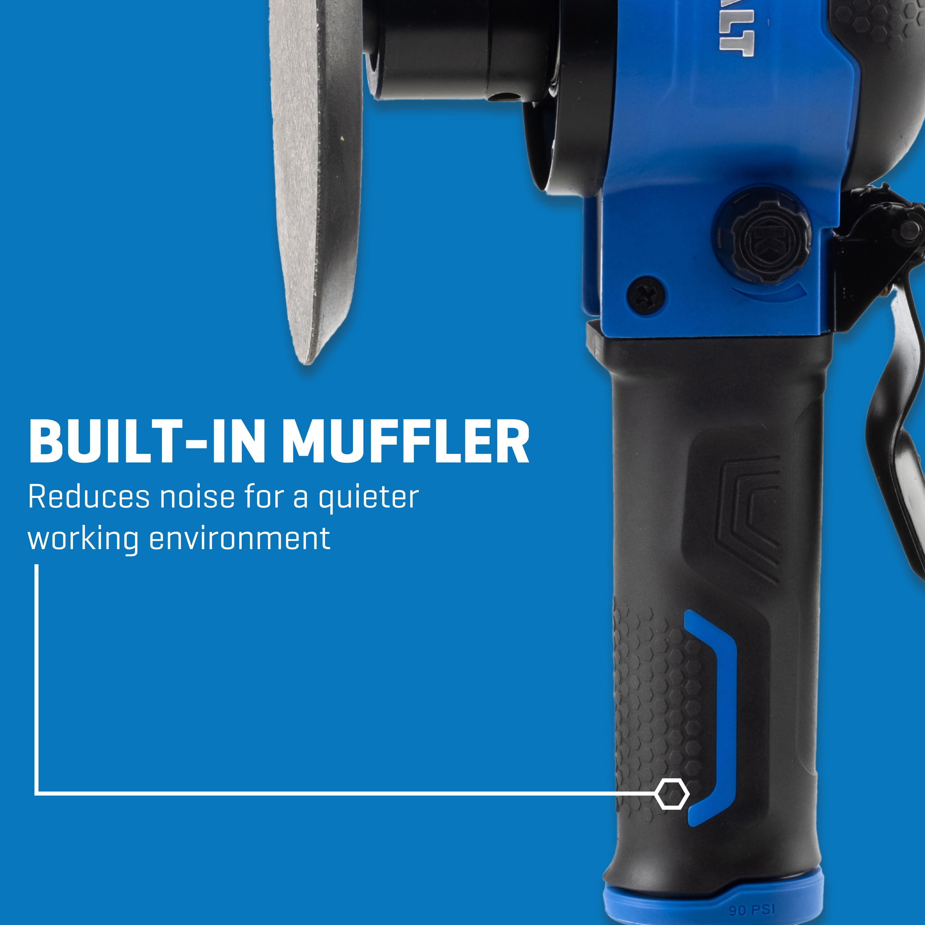 Lijadora de acción dual de 6 pulgadas Kobalt SGY-AIR221