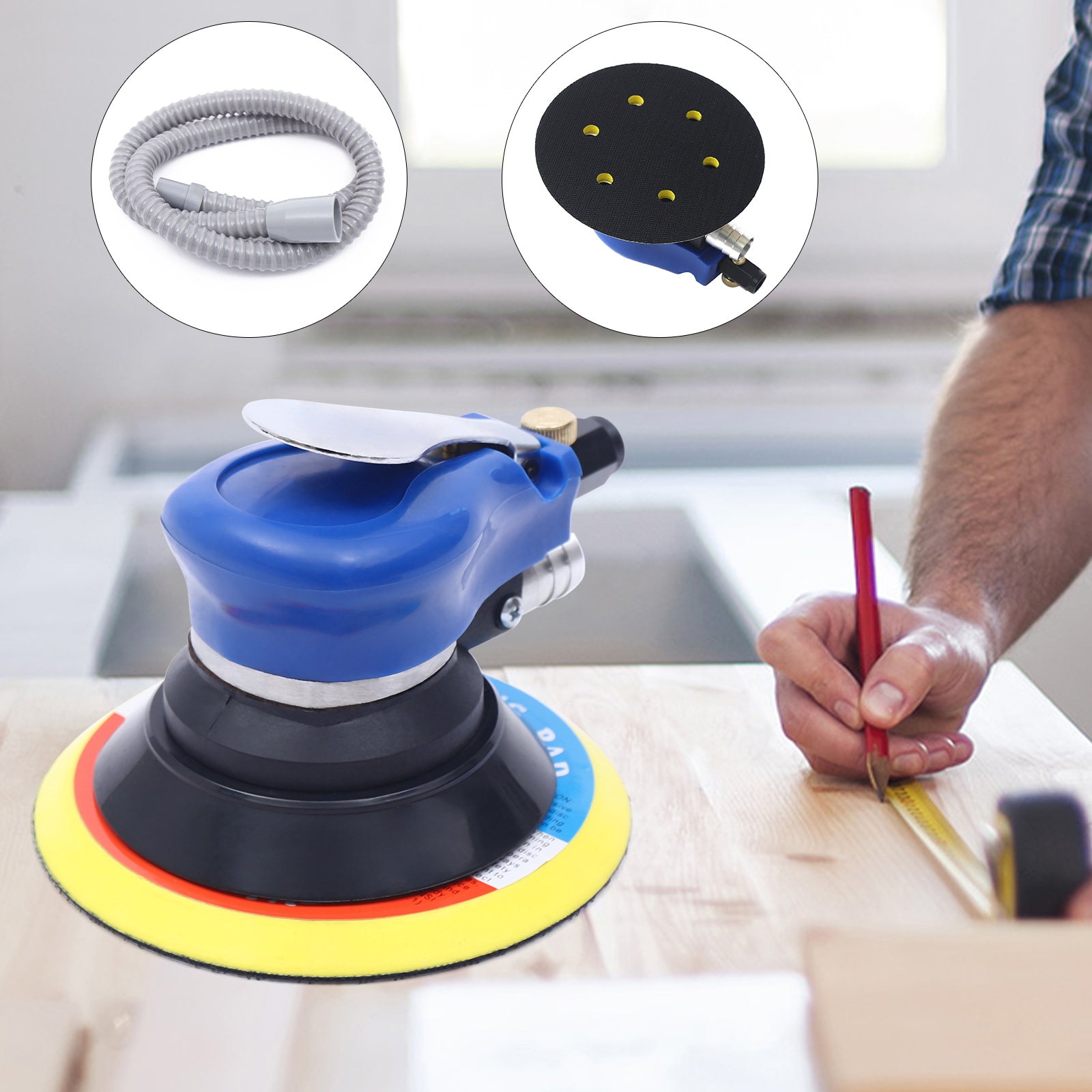 Removedor de Polvo de Alta Lijadora 10000-RPM Azul OT-ZJGJ-4801