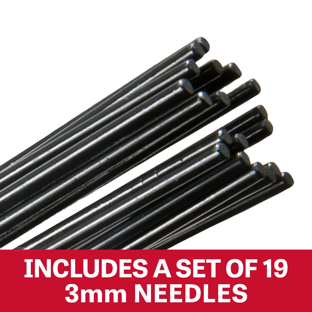 JET Convertible Air Needle Scaler/Flux Chipper with Heavy-Duty Barrels and Pistons, Includes 19 Needles