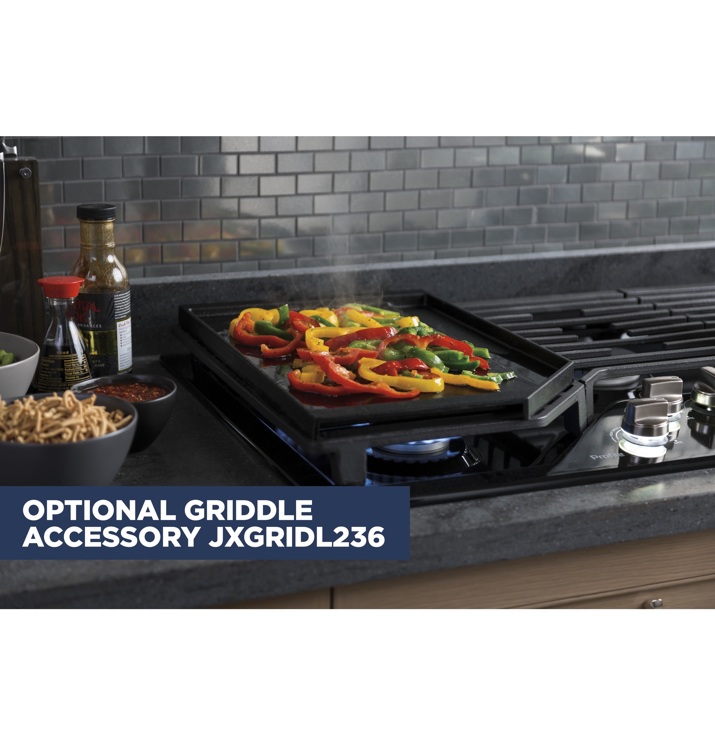 Estufa de gas de acero inoxidable GE Profile con 5 quemadores de 36 pulgadas - PGP7036SLSS