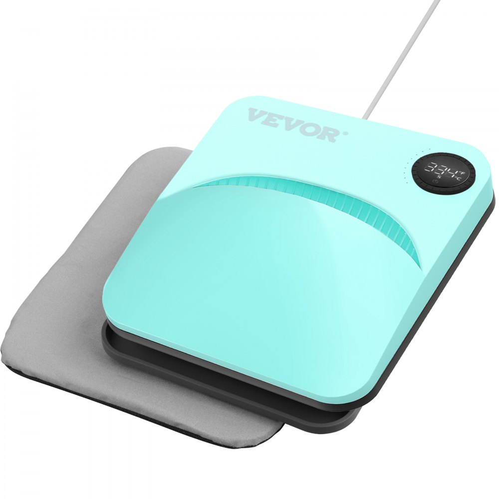 VEVOR Heat Press Machine,9x9inches Portable Shirt Printing Multifunctional Sublimation Transfer Heat Press Machine Teflon Coated, Easy Iron-on Press for T-shirts/Bags/Pillows/HTV Vinyl Projects - BXSTHJYCDBB99OCTXV1