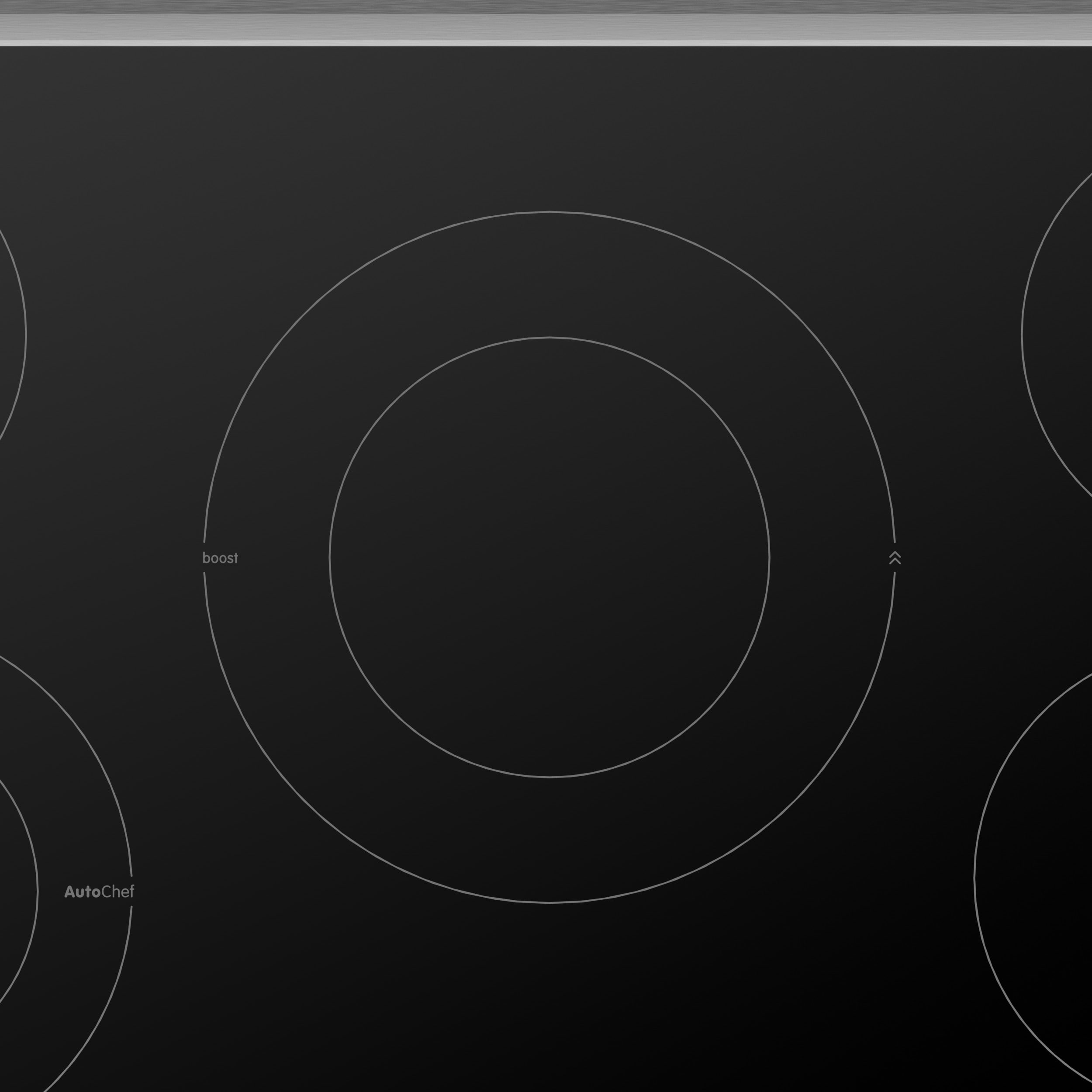 Superficie lisa (Radiante) de 5 quemadores de 30 pulgadas de la serie Bosch Benchmark en negro Cooktop eléctrico NETP069SUC