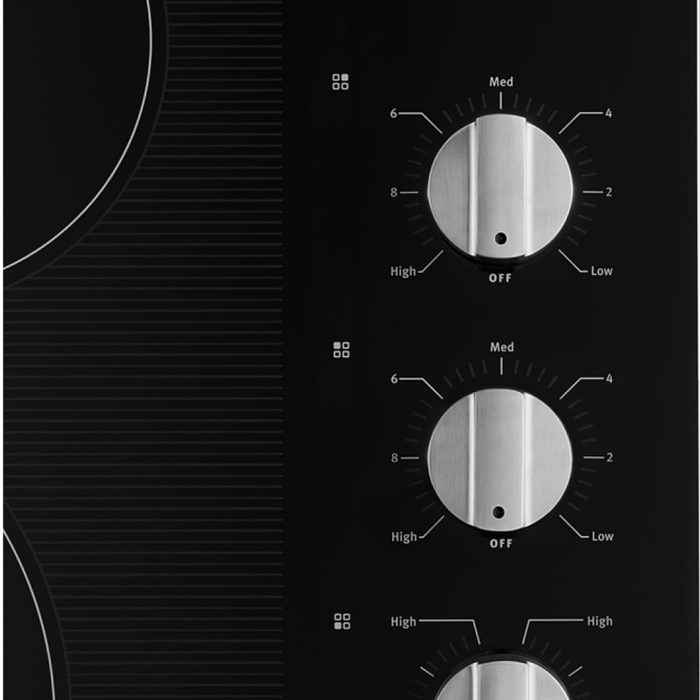 Encimera eléctrica de acero inoxidable liso (radiante) Maytag de 30 pulgadas con 4 quemadores y elemento puente MEC8830HS