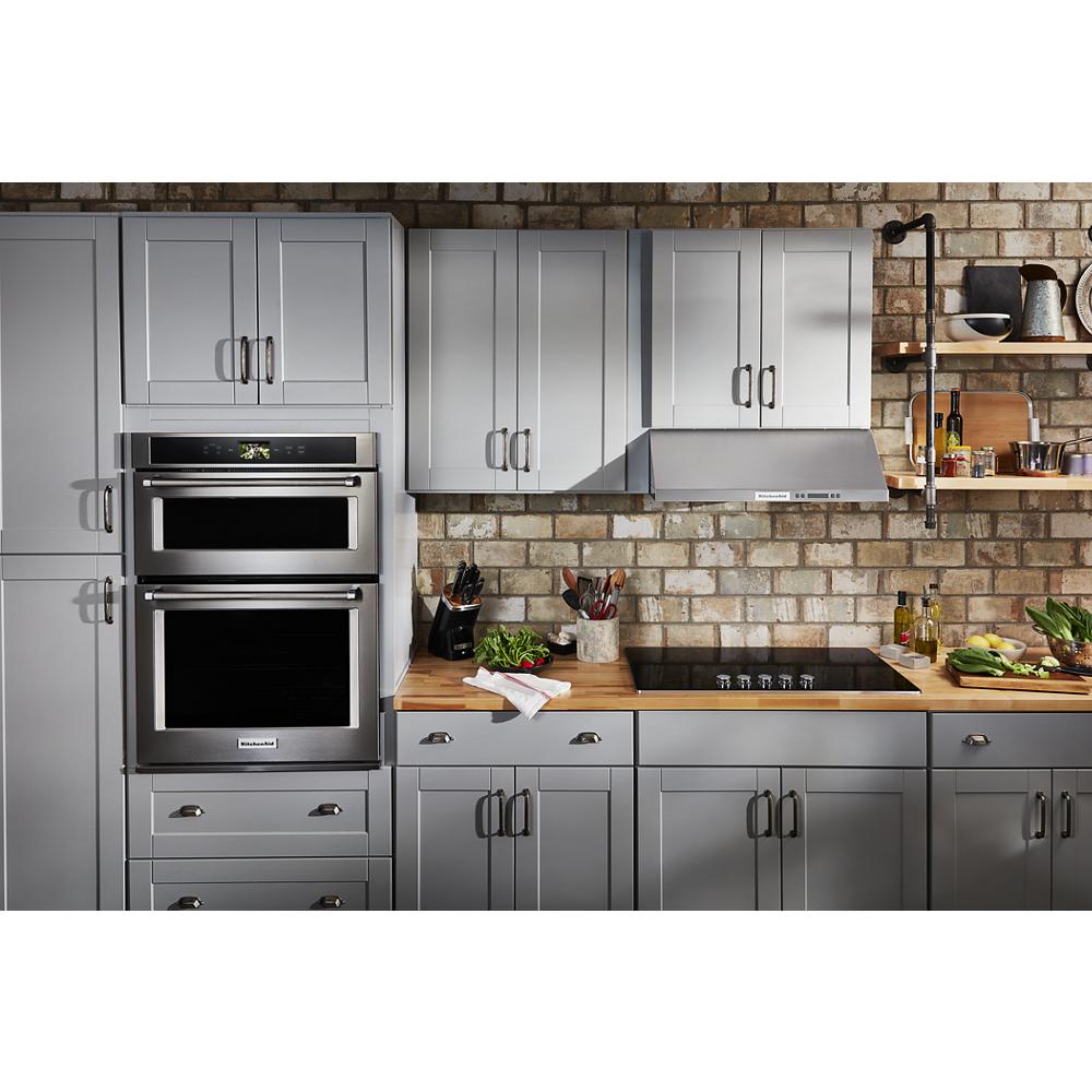 Placa de cocción eléctrica de acero inoxidable liso de 36 pulgadas con 5 quemadores KitchenAid KCES556HSS