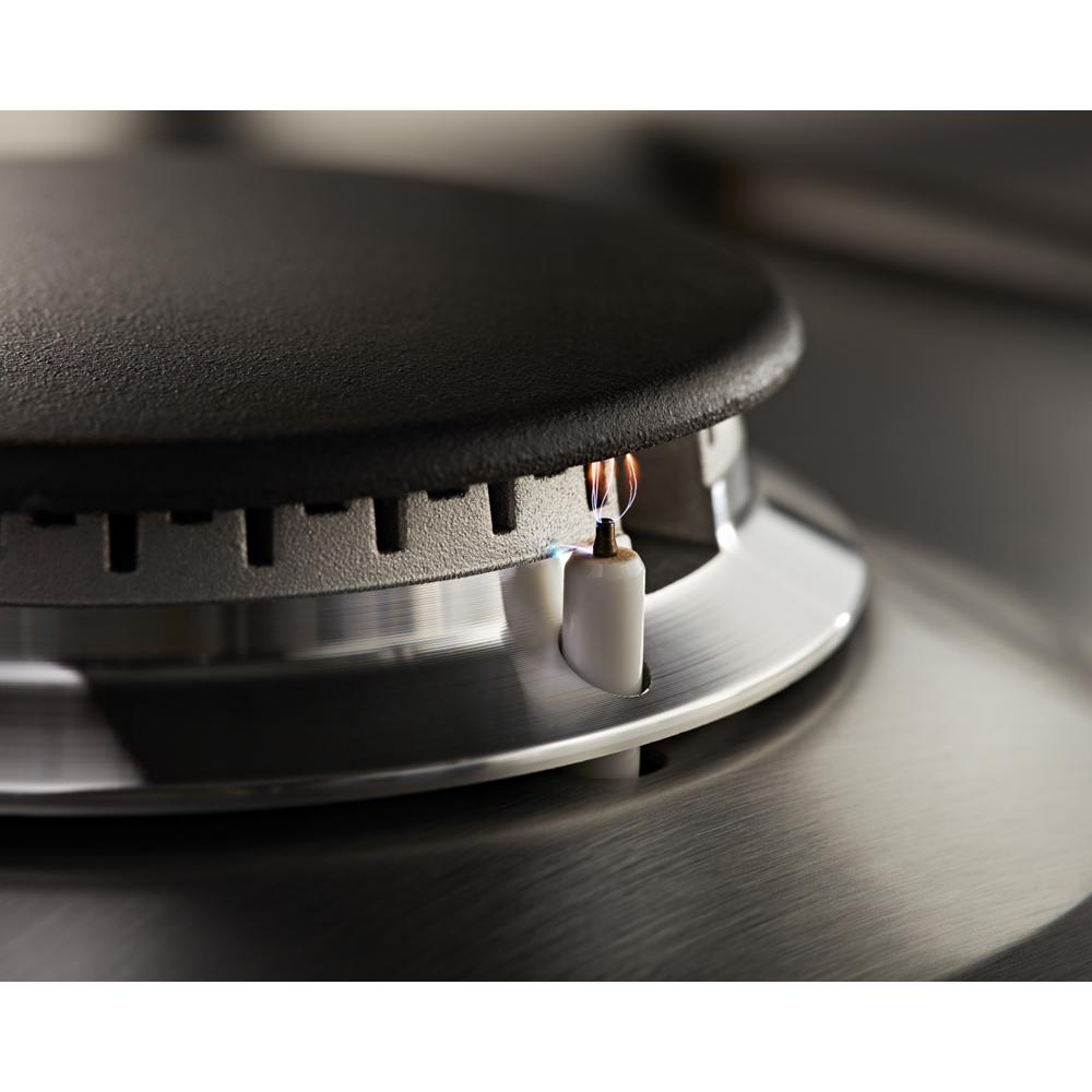 Parrilla de gas de acero inoxidable de 36 pulgadas con 5 quemadores de KitchenAid