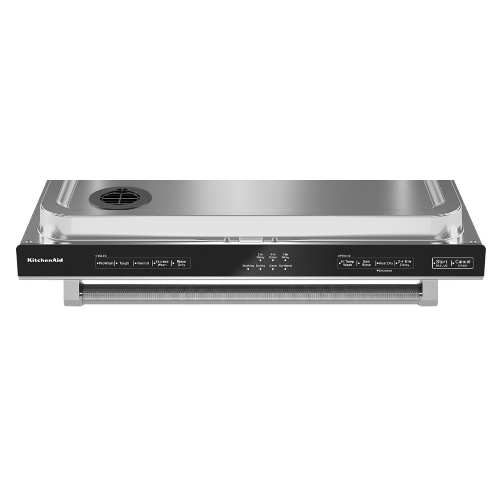 Lavavajillas Empotrado Top Control de 24 pulgadas de la Serie Ecológica 360 MAX JETS de KitchenAid con Tercer Riel (Acero Inoxidable con Acabado PRINTSHIELD), Nivel de Sonido Muy Silencioso de 44 Decibeles KDTM404KPS