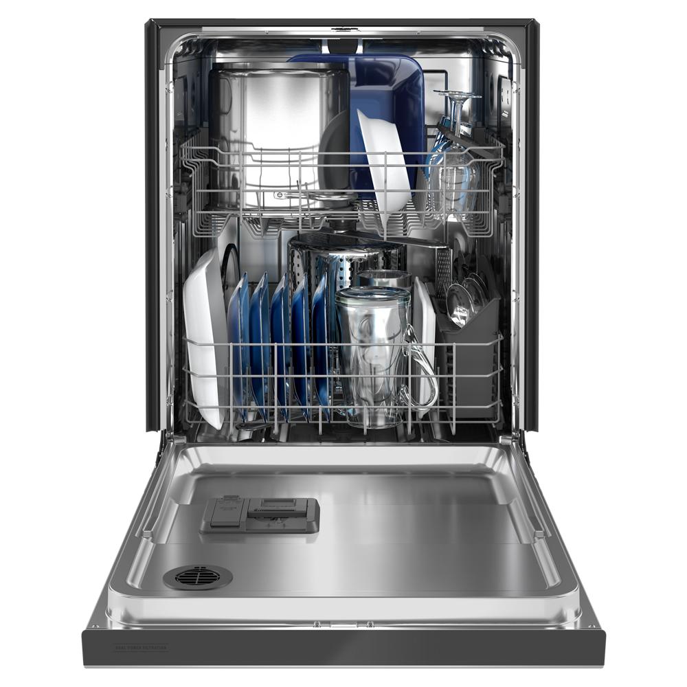 Lavavajillas Empotrable de 24 pulgadas con Doble Filtrado de Energía Maytag (Acero Inoxidable Resistente a las Huellas Dactilares), Nivel de Ruido Muy Silencioso de 50 Decibeles MDB4949SKZ.