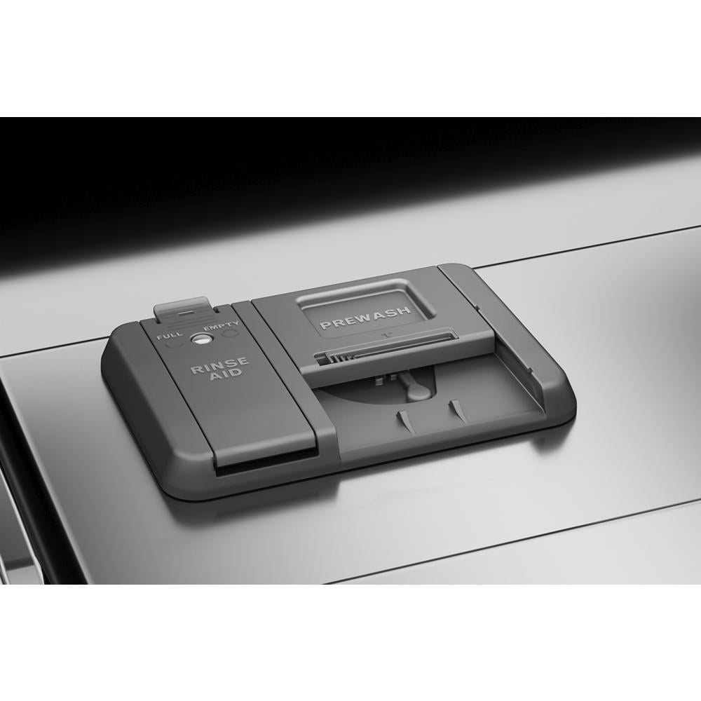 Lavavajillas empotrable de control frontal de 24 pulgadas con doble filtración de potencia Maytag (Negro), nivel de sonido muy silencioso de 50 decibeles MDB4949SKB.