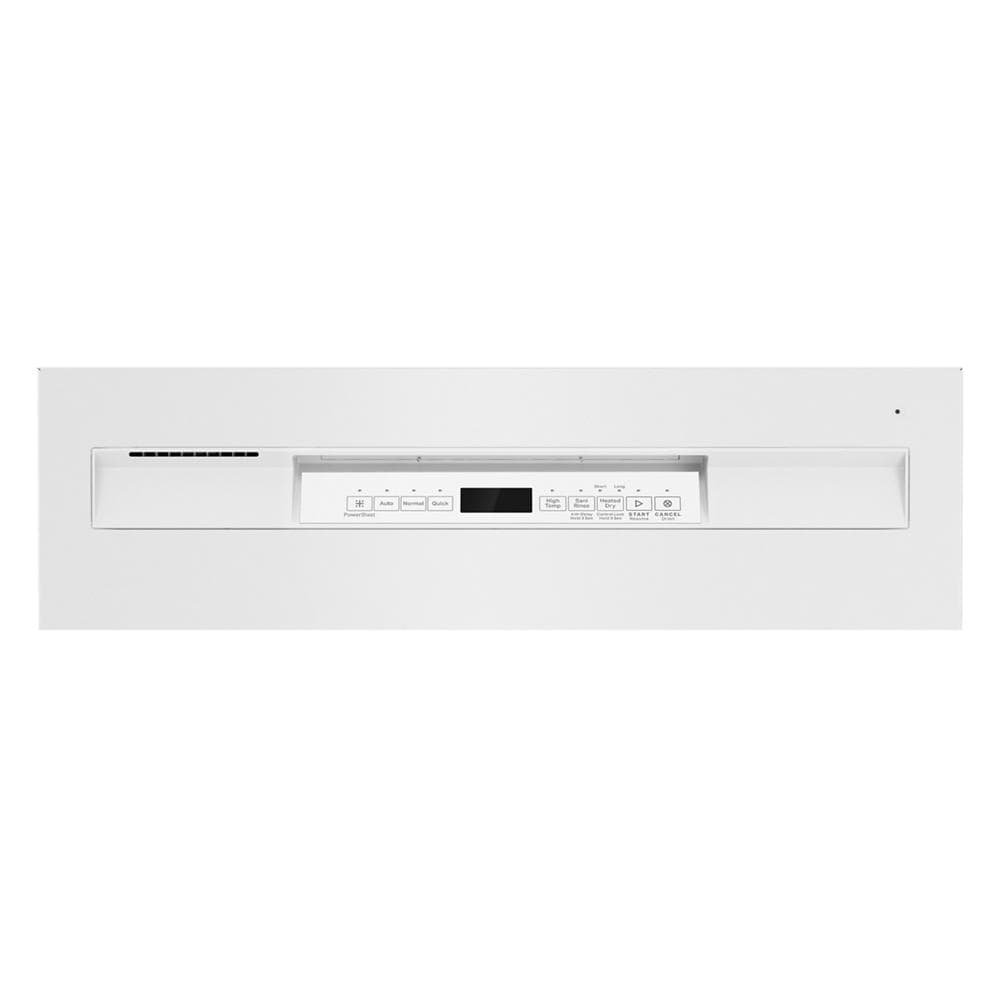 Lavavajillas Empotrado de Control Frontal de 24 pulgadas con Doble Filtración de Poder Maytag (Blanco), Nivel de Sonido Muy Silencioso de 50 Decibeles MDB4949SKW