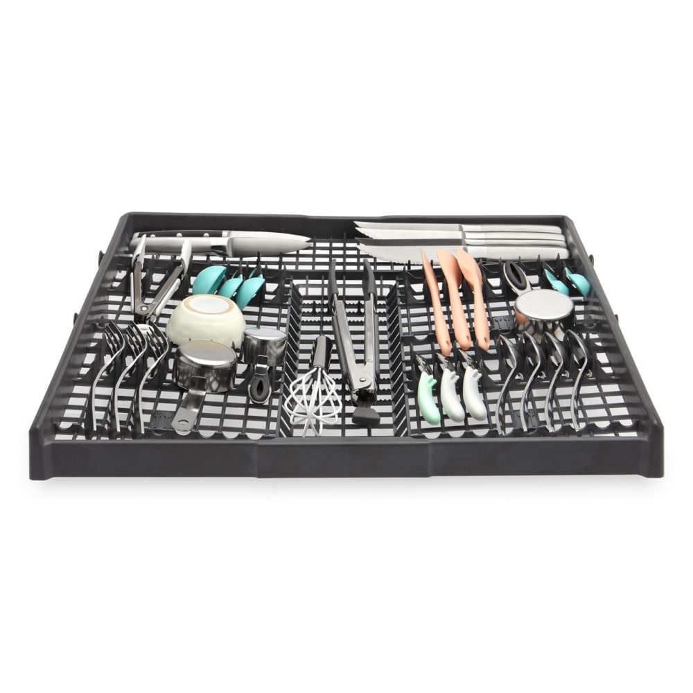 Lavavajillas Empotrable de Gran Capacidad de la Serie Eco de Whirlpool con Tercera Bandeja (Blanco), Control Superior de 24 pulgadas, Nivel de Ruido Muy Silencioso de 47 decibeles WDT750SAKW