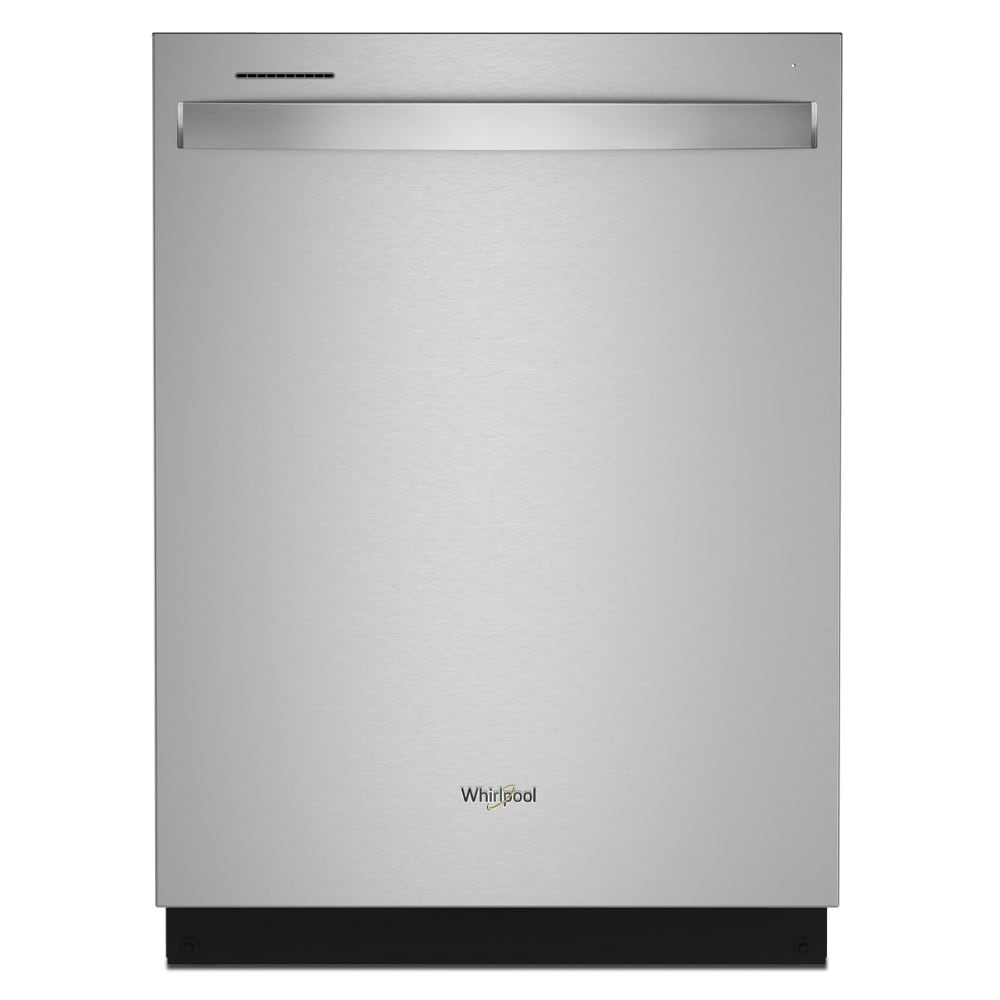 Lavavajillas Empotrado de Gran Capacidad Serie Eco de Whirlpool con Tercer Riel (Acero Inoxidable Resistente a las Huellas Dactilares), Nivel de Ruido Muy Silencioso de 47 Decibeles, de 24 pulgadas y Control Superior.