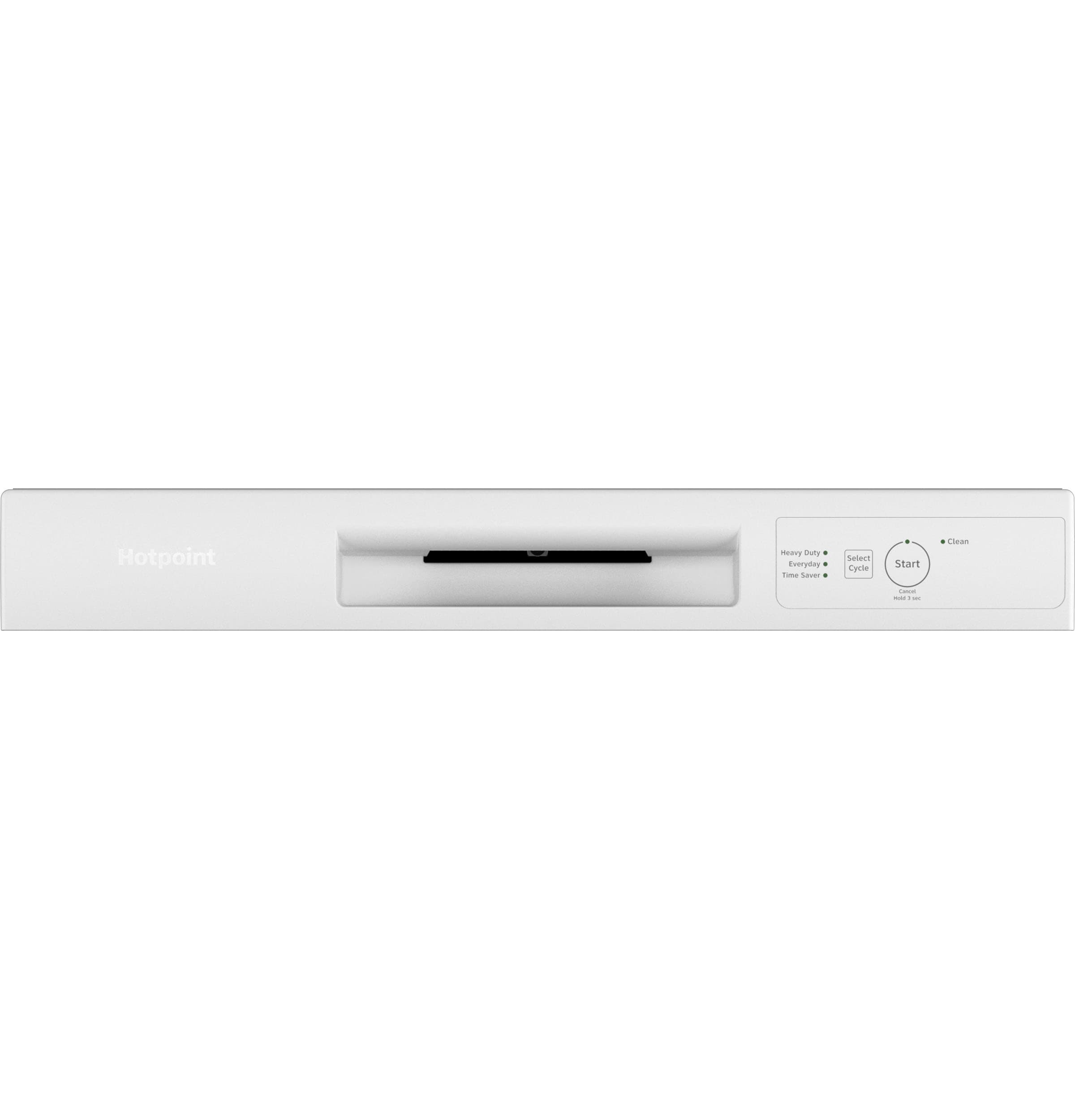 Lavavajillas Empotrable de 24 pulgadas con Control Frontal (Blanco) ENERGY STAR, Nivel de Sonido Estándar de 60 decibeles - Hotpoint.