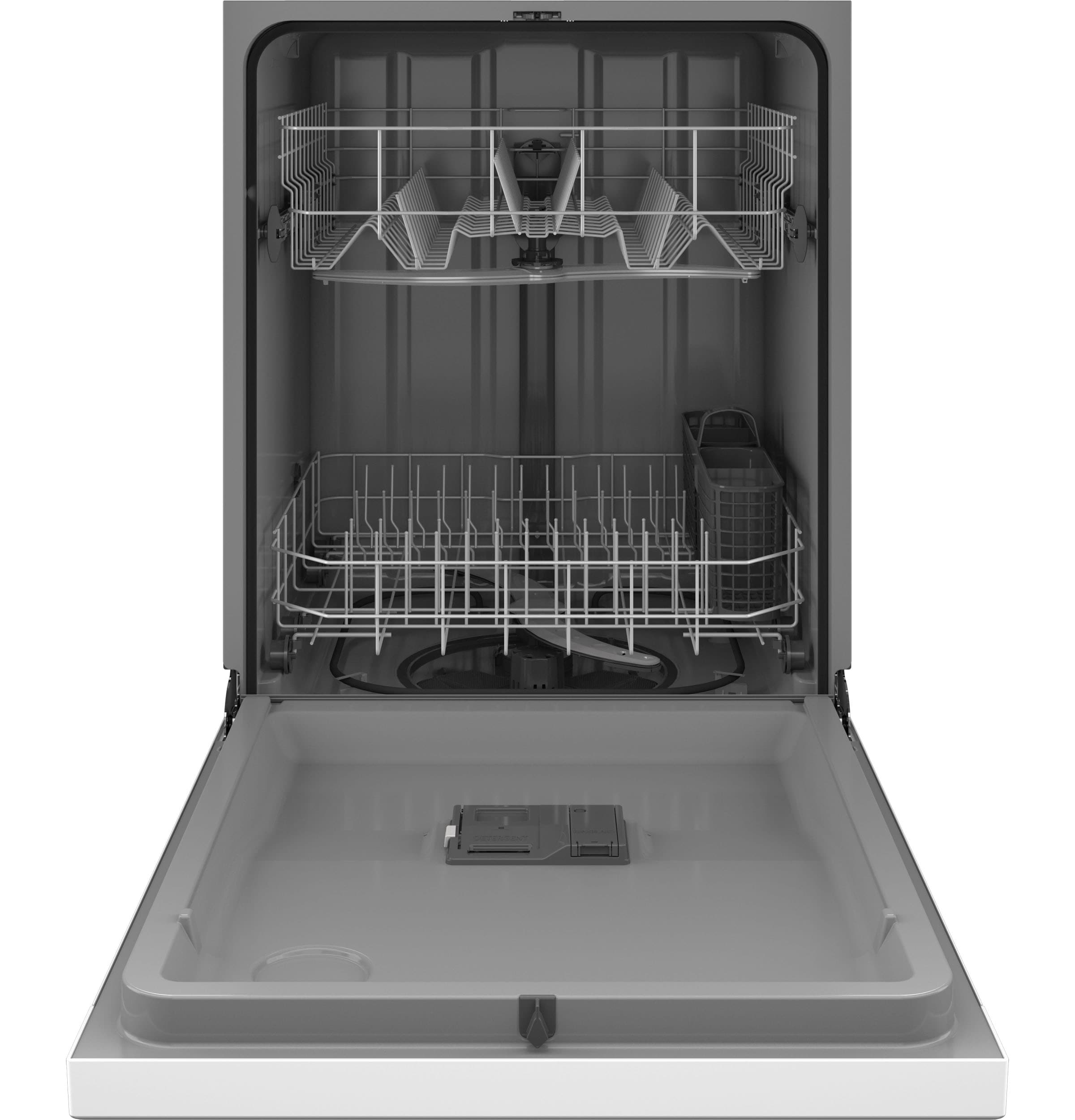 Lavavajillas Empotrable de 24 pulgadas con Control Frontal (Blanco) ENERGY STAR, Nivel de Sonido Estándar de 60 decibeles - Hotpoint.