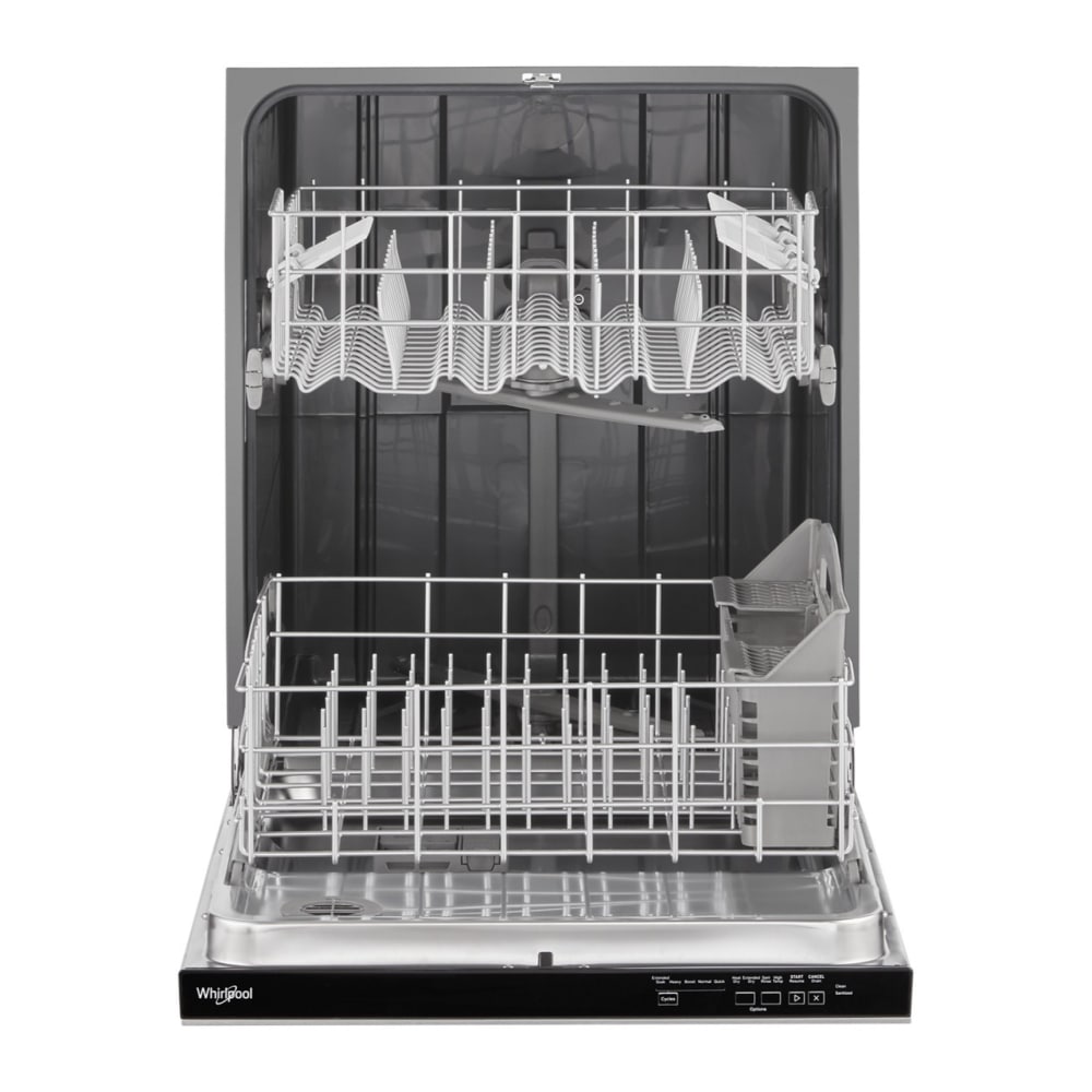Lavavajillas empotrado Whirlpool Eco Series de 24 pulgadas con control superior (acero inoxidable resistente a huellas dactilares), nivel de sonido estándar de 55 decibeles WDP540HAMZ