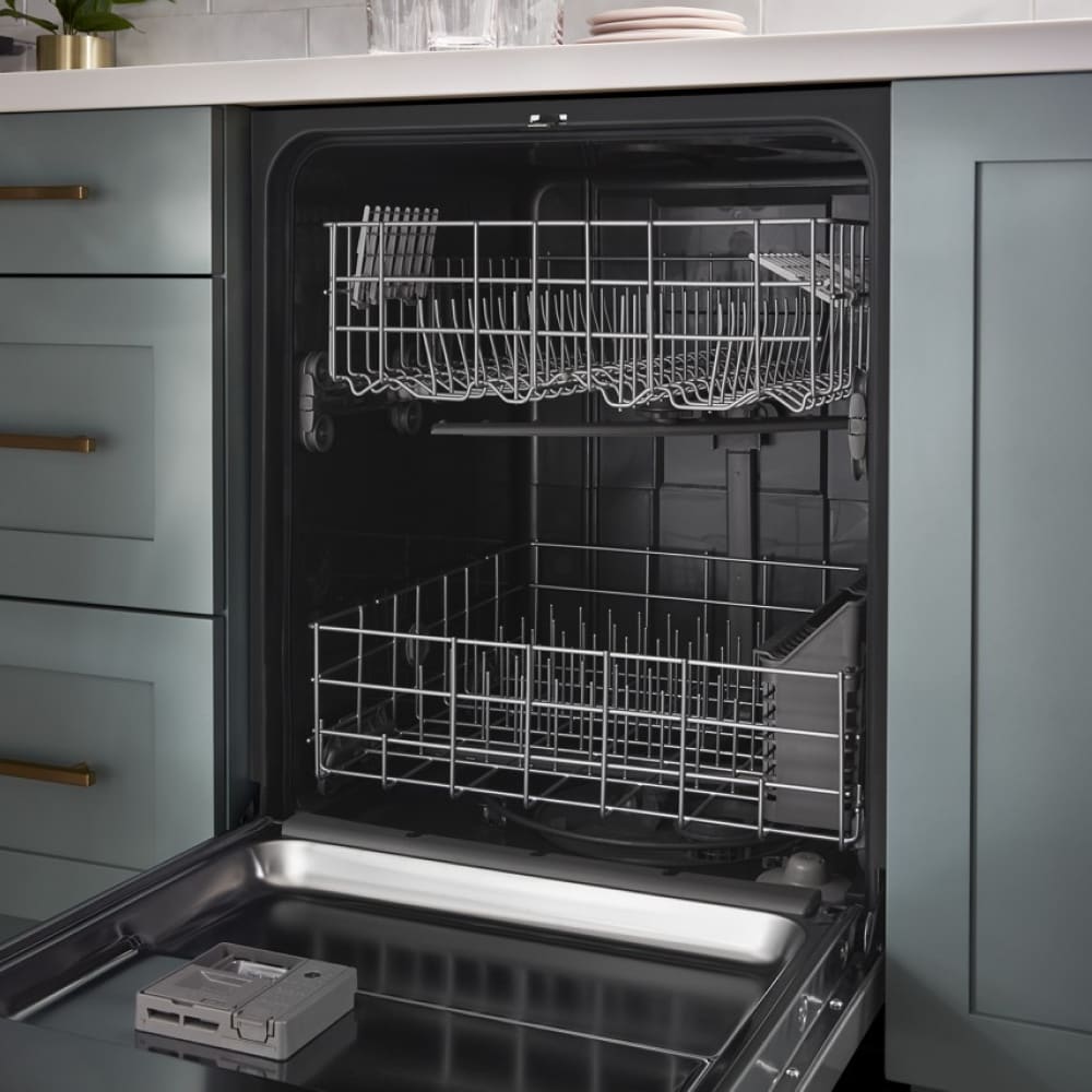 Lavavajillas Empotrado de Control Superior Serie Eco de Whirlpool de 24 pulgadas (Blanco), Nivel de Sonido Estándar de 55 Decibeles WDP540HAMW