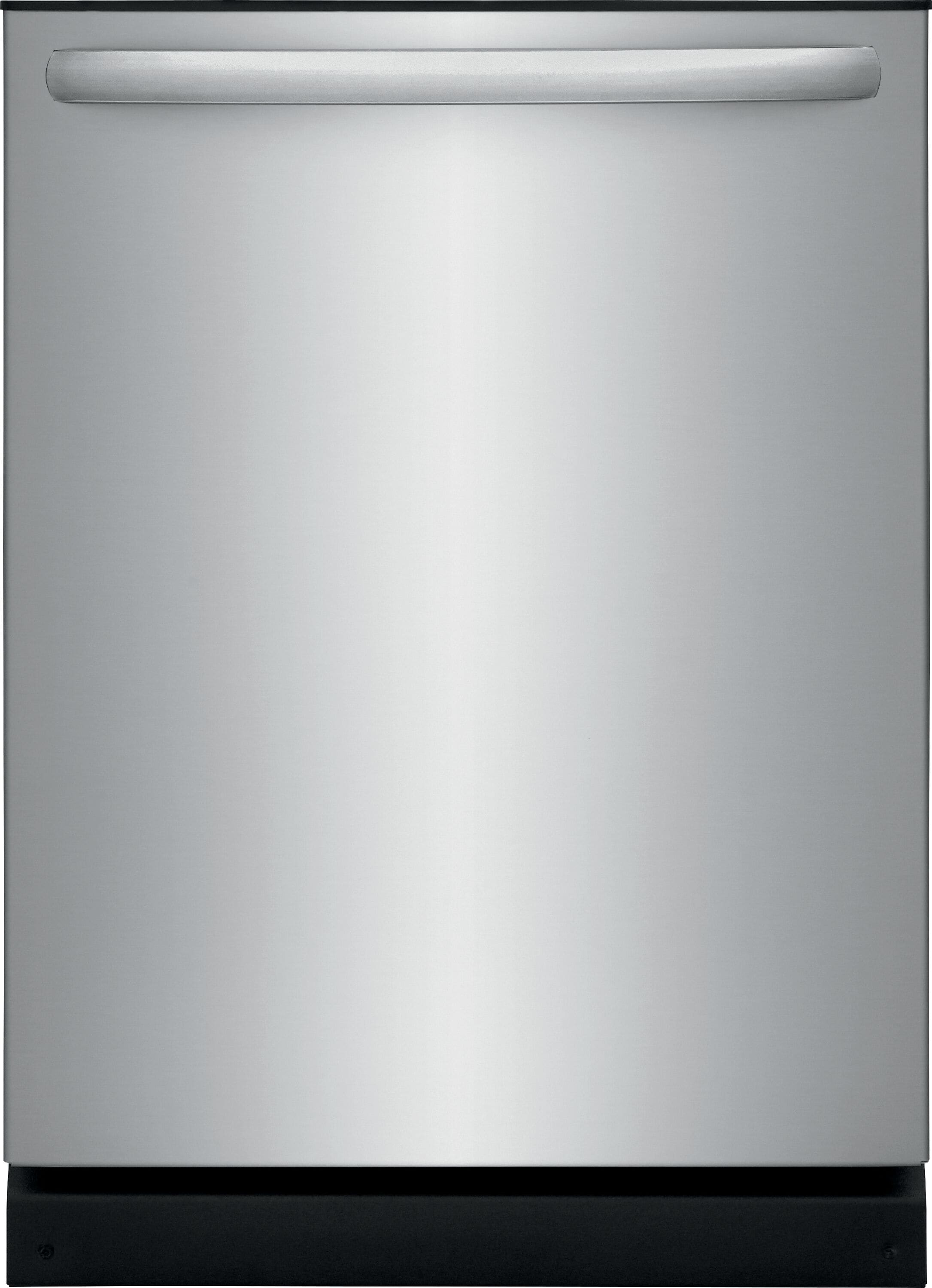Lavavajillas empotrado de control superior de 24 pulgadas de Frigidaire (Acero inoxidable resistente a huellas dactilares) con certificación ENERGY STAR, nivel de sonido estándar de 52 decibeles FDPH431LAF