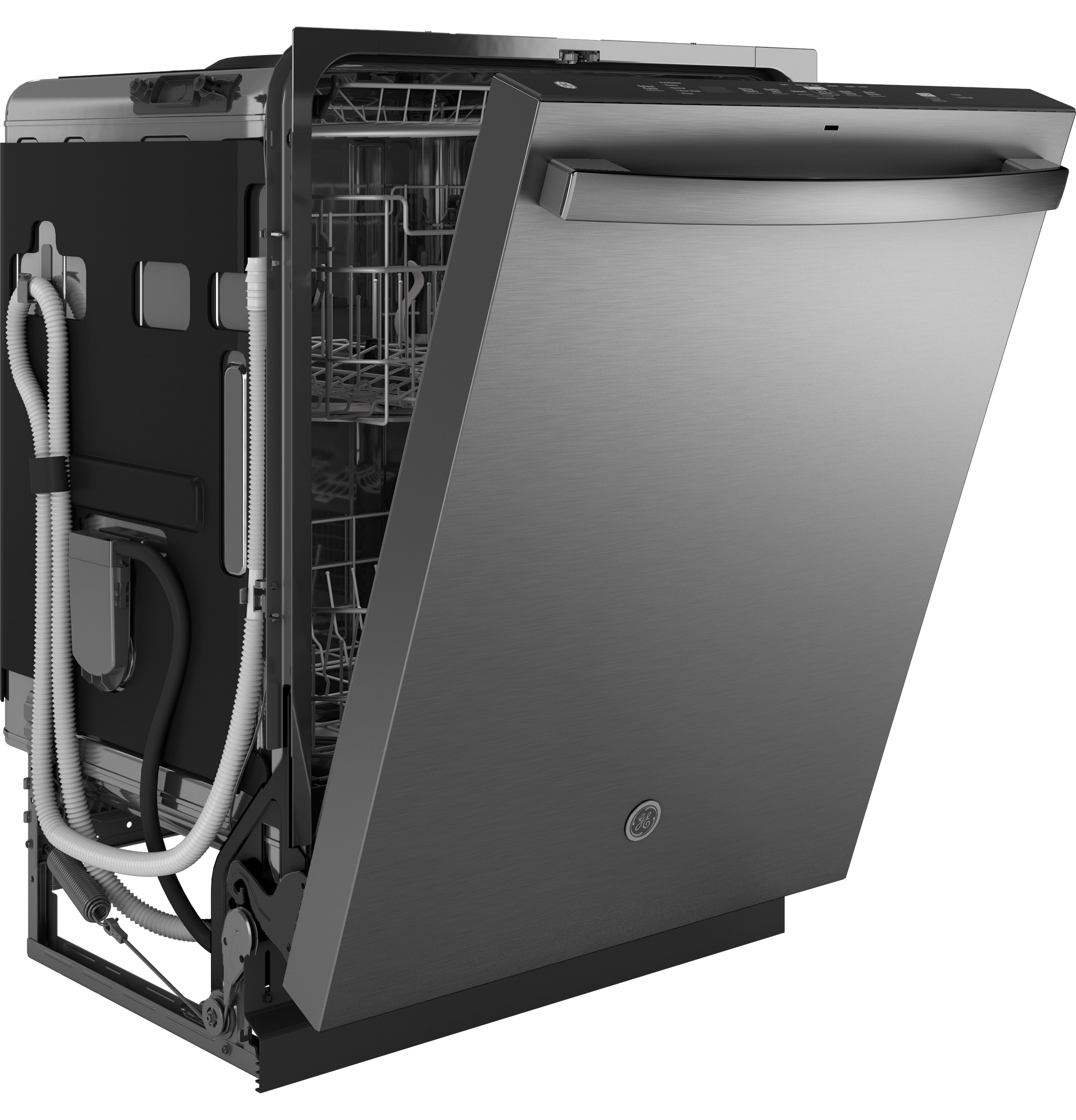 Lavavajillas empotrable de control superior de 24 pulgadas con tecnología Dry Boost y tercera bandeja (acero inoxidable) certificado ENERGY STAR, nivel de sonido muy silencioso de 47 decibeles GDT650SYVFS