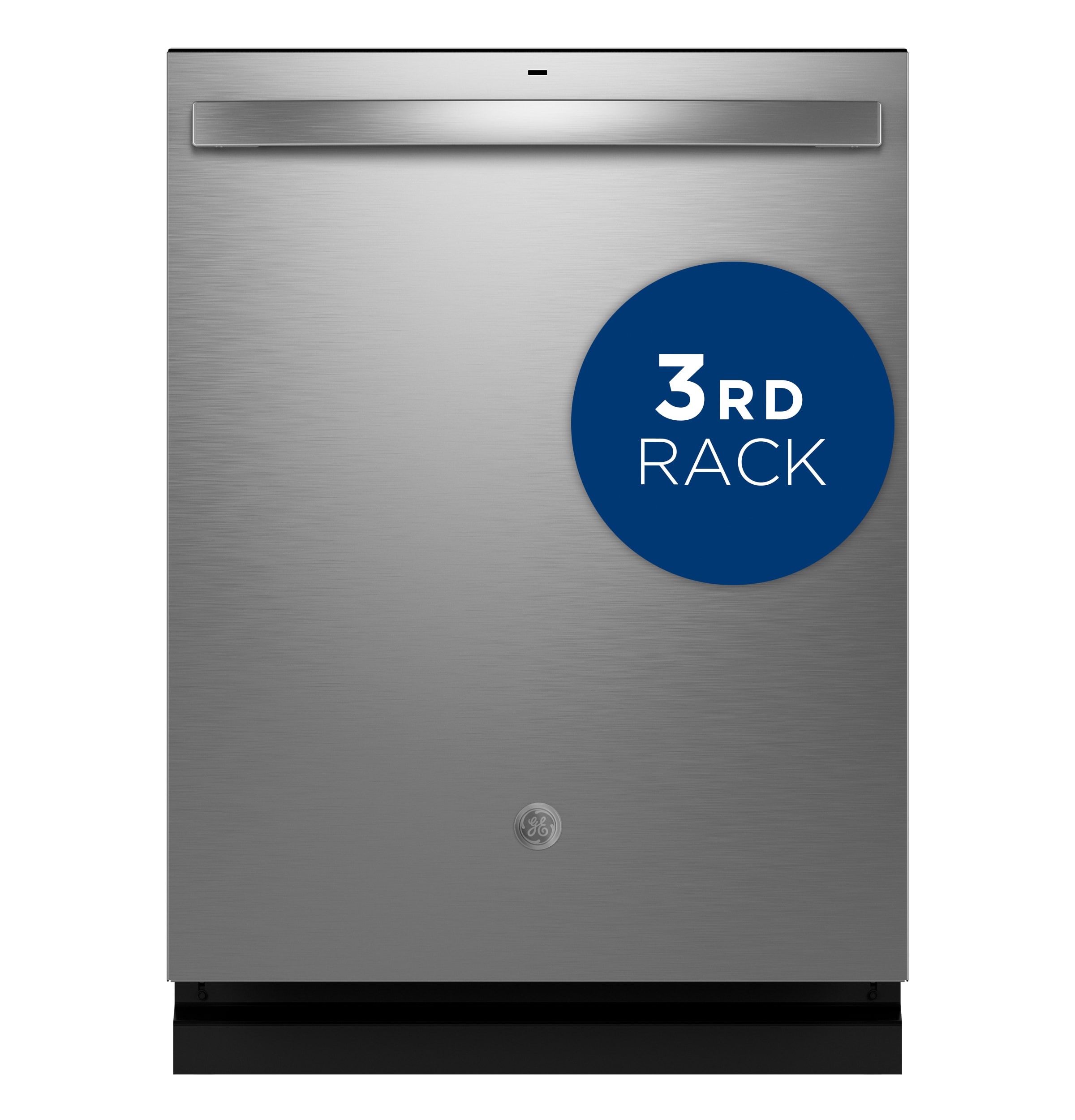 Lavavajillas empotrable de control superior de 24 pulgadas con tecnología Dry Boost y tercera bandeja (acero inoxidable) certificado ENERGY STAR, nivel de sonido muy silencioso de 47 decibeles GDT650SYVFS