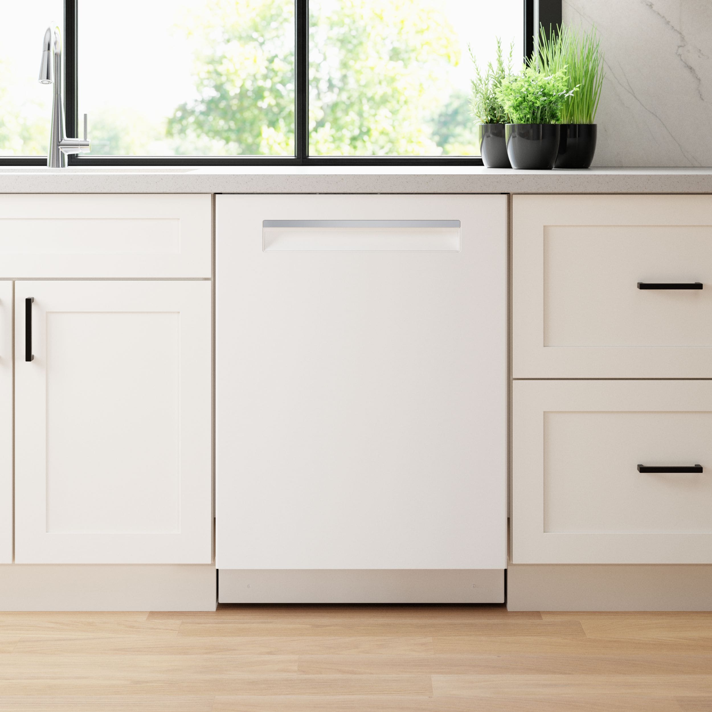 Lavavajillas Empotrable Bosch Serie 500 de 24 pulgadas con Tercera Bandeja (Blanco) Certificado ENERGY STAR, Nivel de Ruido Muy Silencioso de 44 Decibeles SHP65CM2N