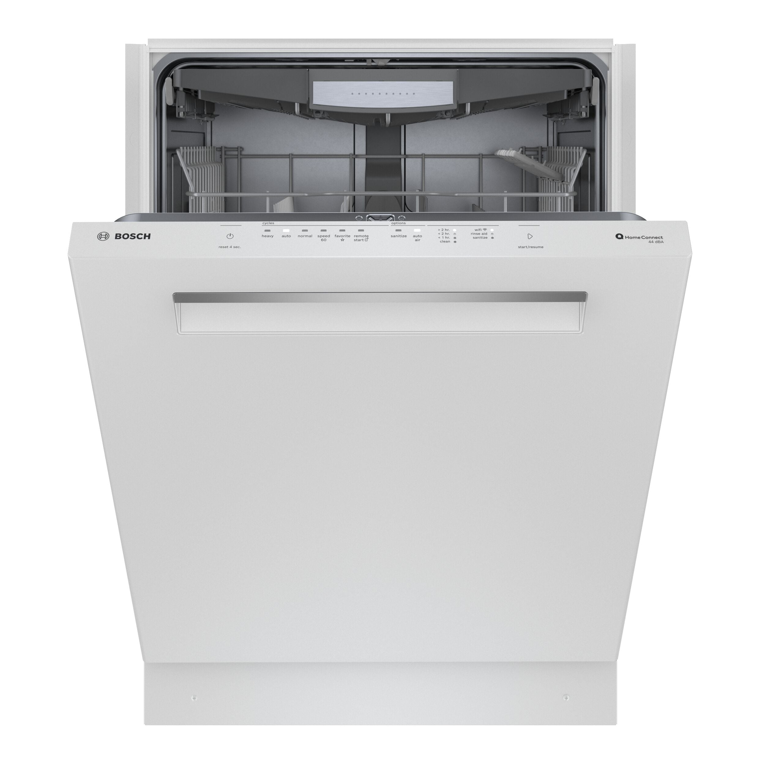 Lavavajillas Empotrable Bosch Serie 500 de 24 pulgadas con Tercera Bandeja (Blanco) Certificado ENERGY STAR, Nivel de Ruido Muy Silencioso de 44 Decibeles SHP65CM2N