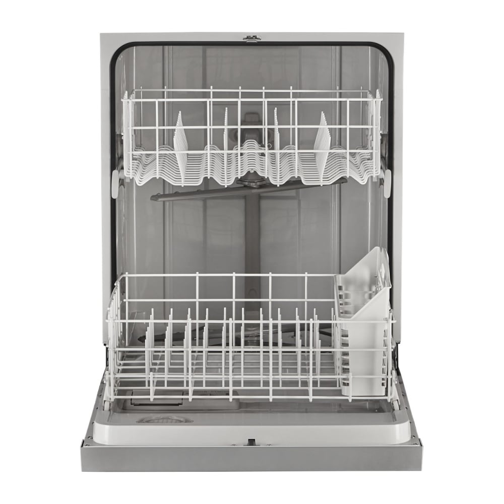 Lavavajillas Empotrado Whirlpool de 24 pulgadas con Controles Frontales (Acero Inoxidable) certificado ENERGY STAR, Nivel de Sonido Estándar de 57 decibeles WDF341PAPM