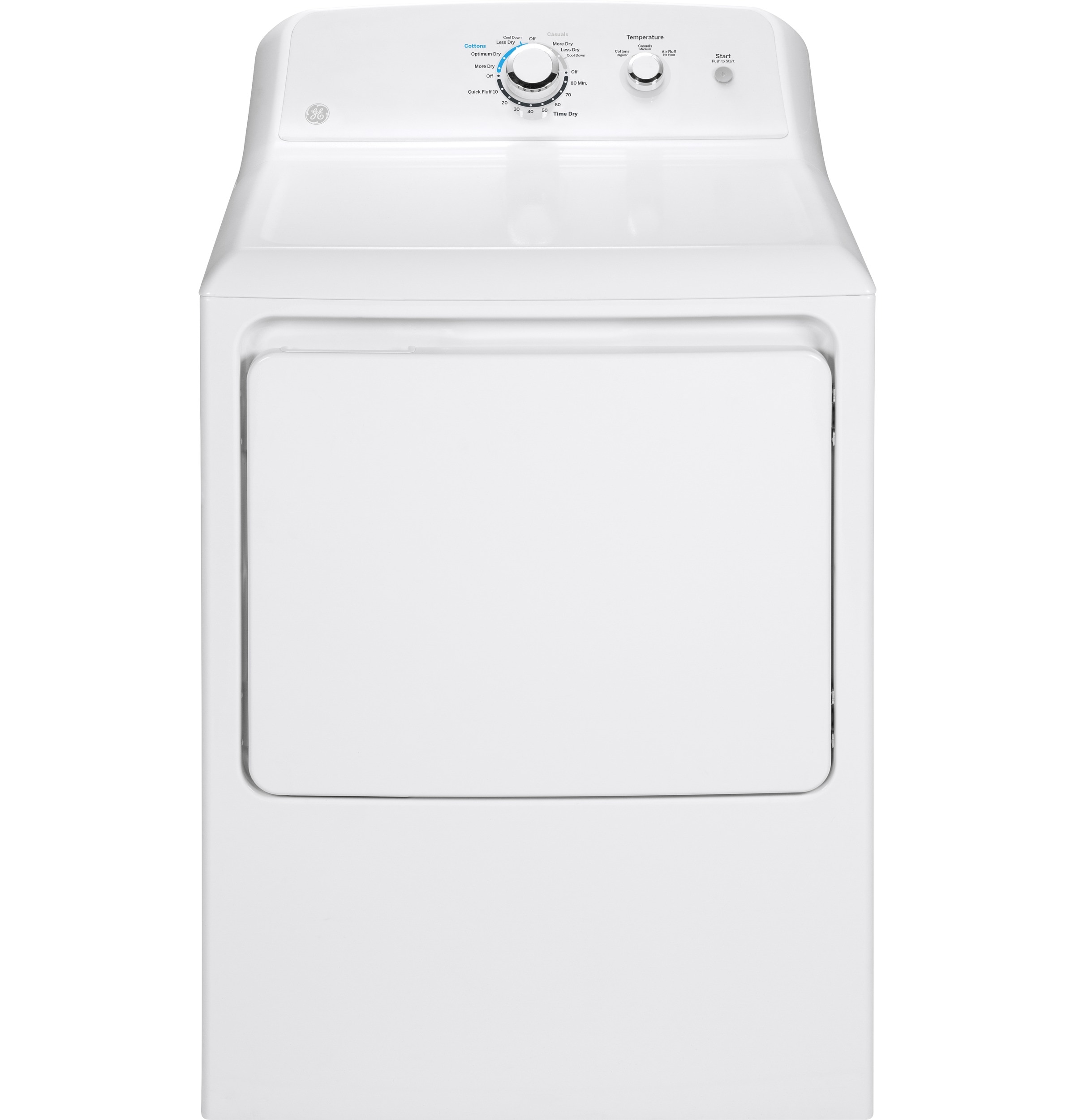Secadora de Gas con ventilación de 6.2 pies cúbicos de capacidad (Blanca)