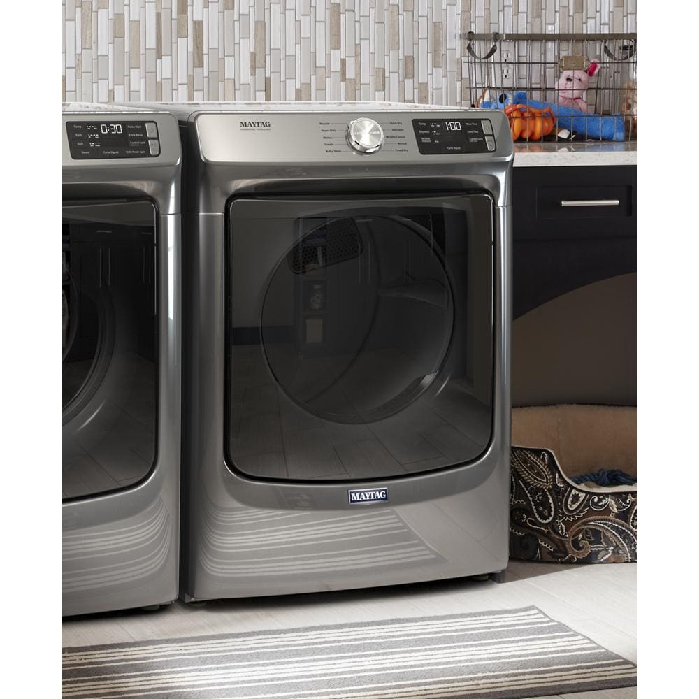 Secadora de gas apilable Maytag de 7.3 pies cúbicos (metal slate) certificada por Energy Star MGD5630HC