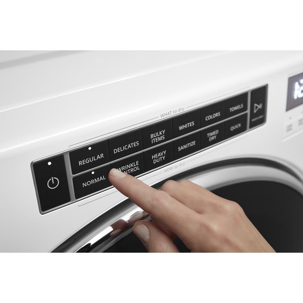 Secadora de gas apilable con ciclo de vapor de 7.4 pies cúbicos Whirlpool (Blanca) con certificación Energy Star WGD8620HW