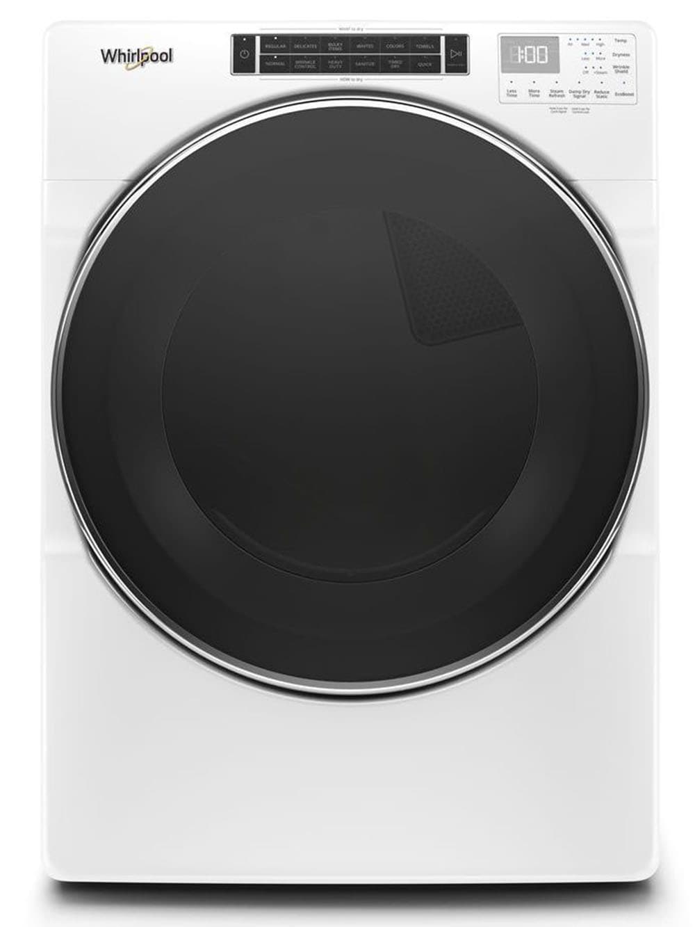 Secadora de gas apilable con ciclo de vapor de 7.4 pies cúbicos Whirlpool (Blanca) con certificación Energy Star WGD8620HW