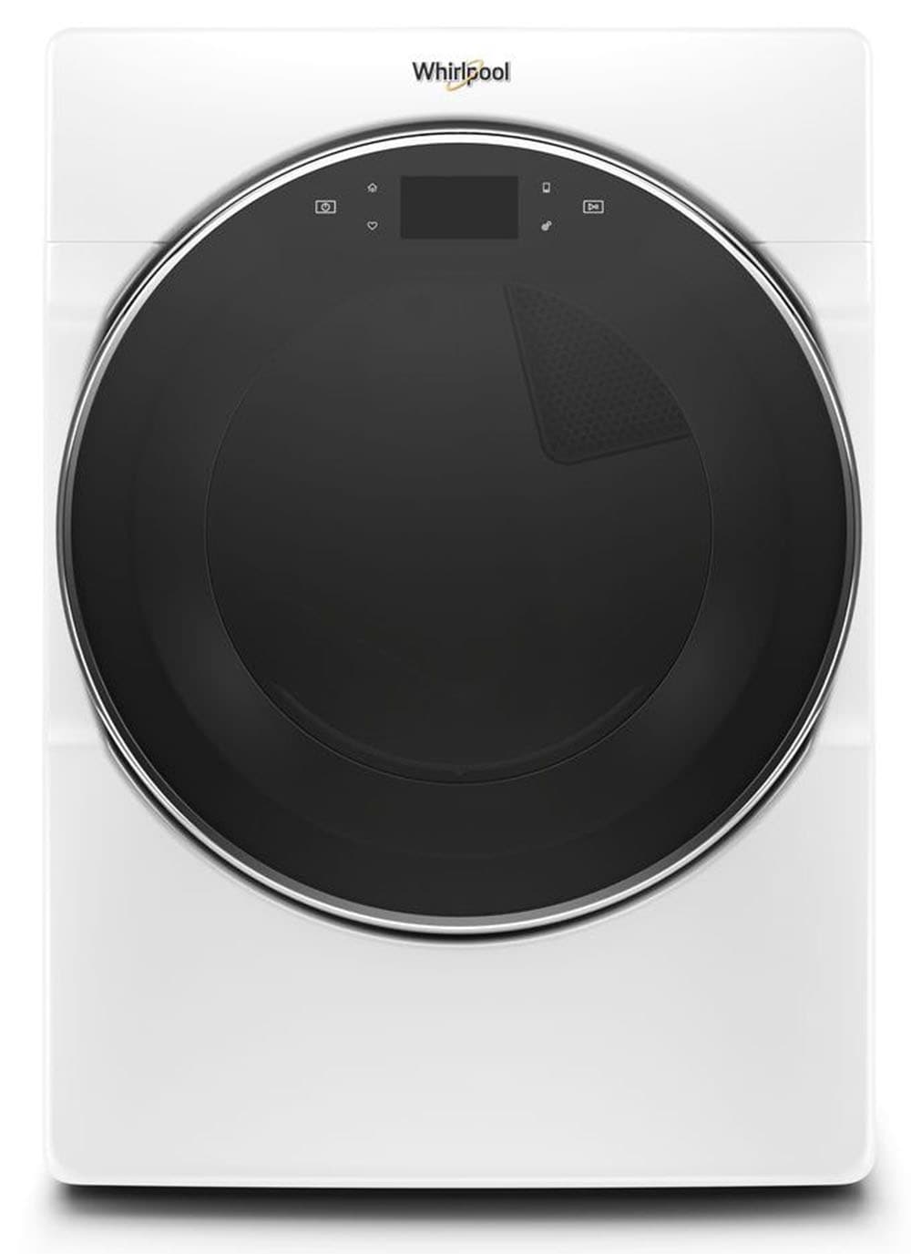 Secadora de gas Whirlpool inteligente de 7.4 pies cúbicos, apilable con ciclo de vapor y capacidad de conectar a dispositivos inteligentes (Blanca) Certificación de Energy Star WGD9620HW