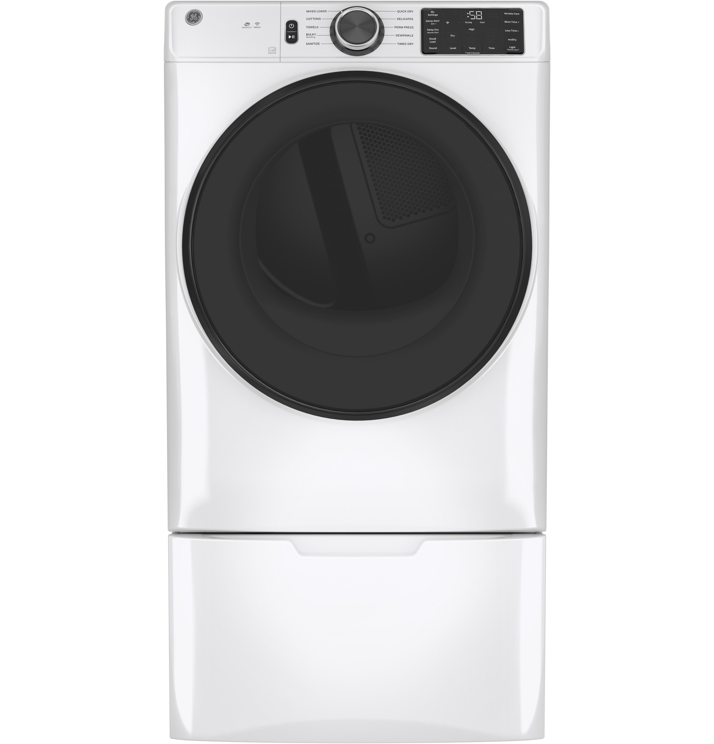 Secadora Eléctrica Apilable con Ventilación de 7.8 pies cúbicos (Blanca) Certificada Energy Star